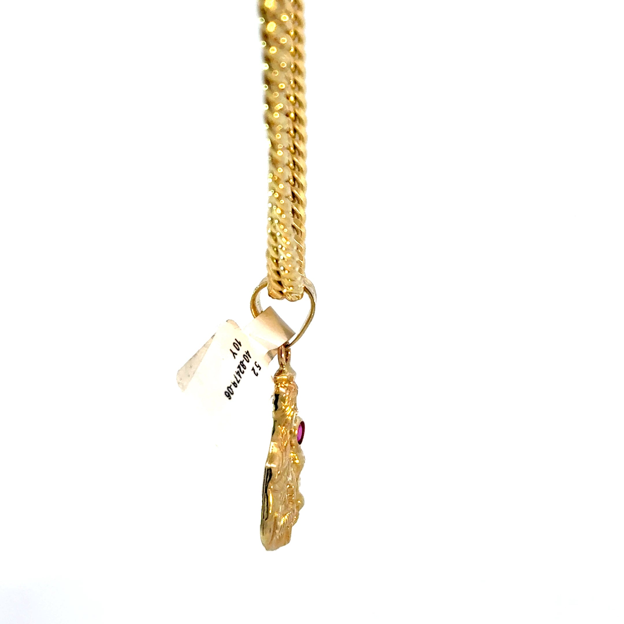 10k Gold Set - 4.5mm Cuban Chain + Pendant