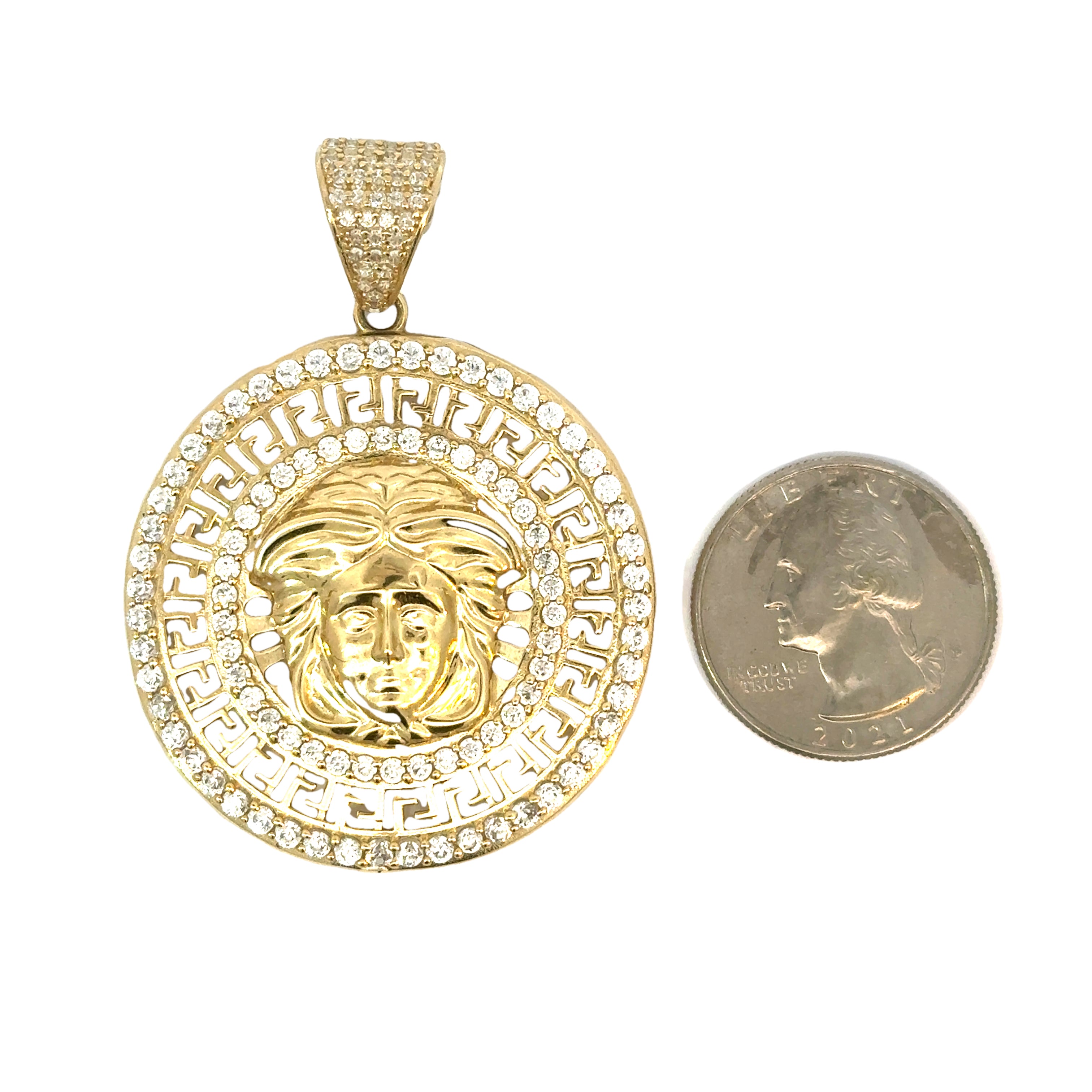 10k Gold - Medusa Pendant