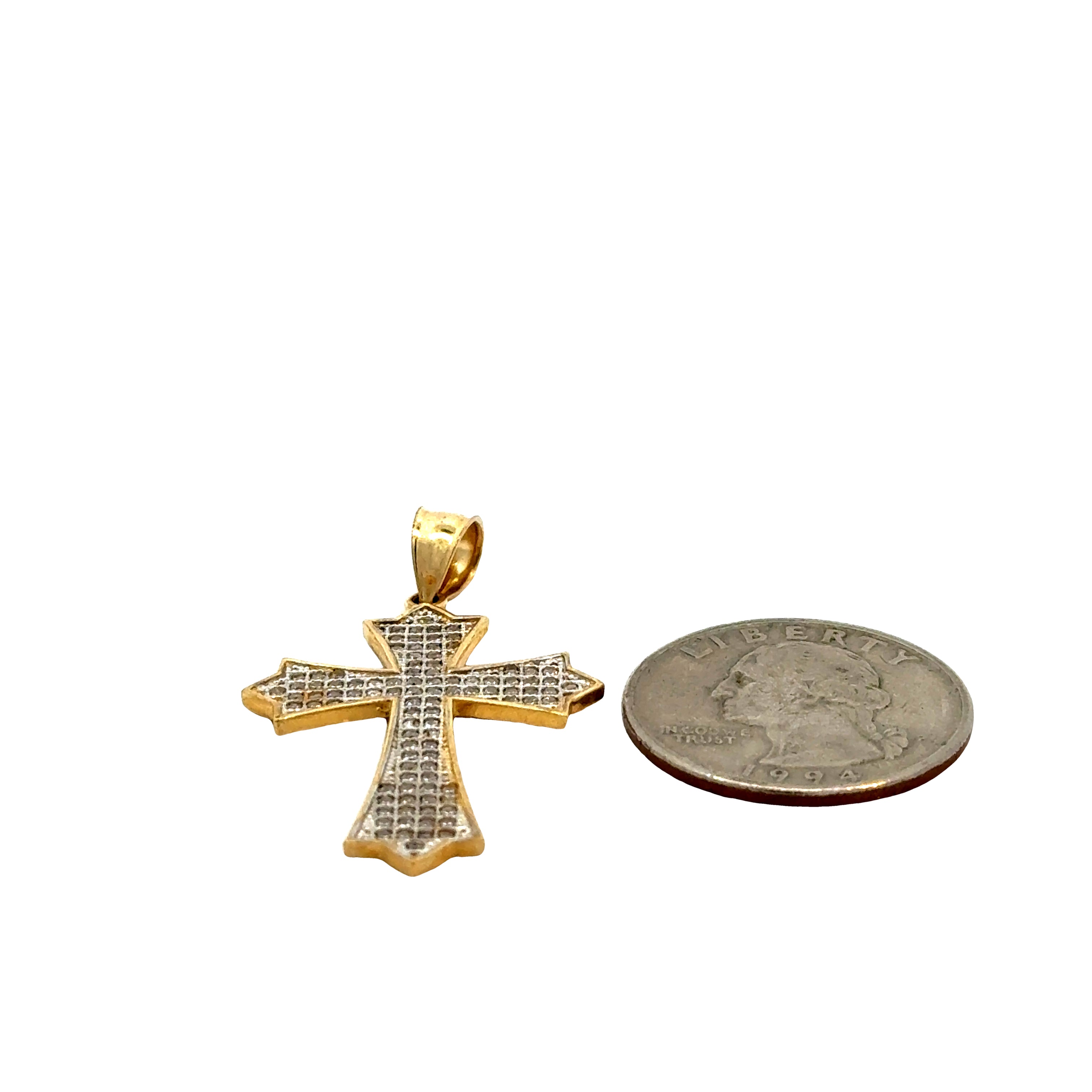 10k Gold - Cross Pendant