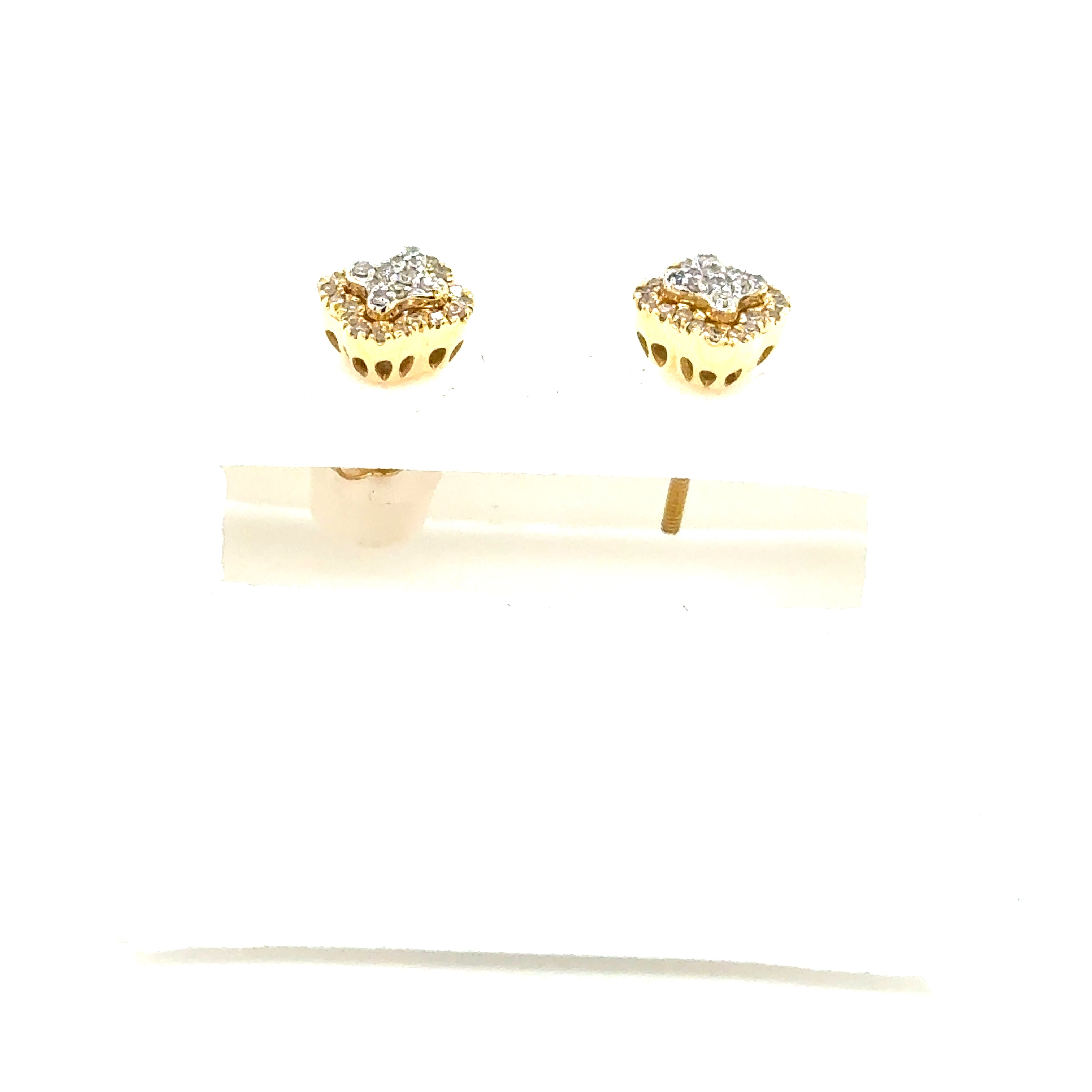 14k Gold- Diamond Studs