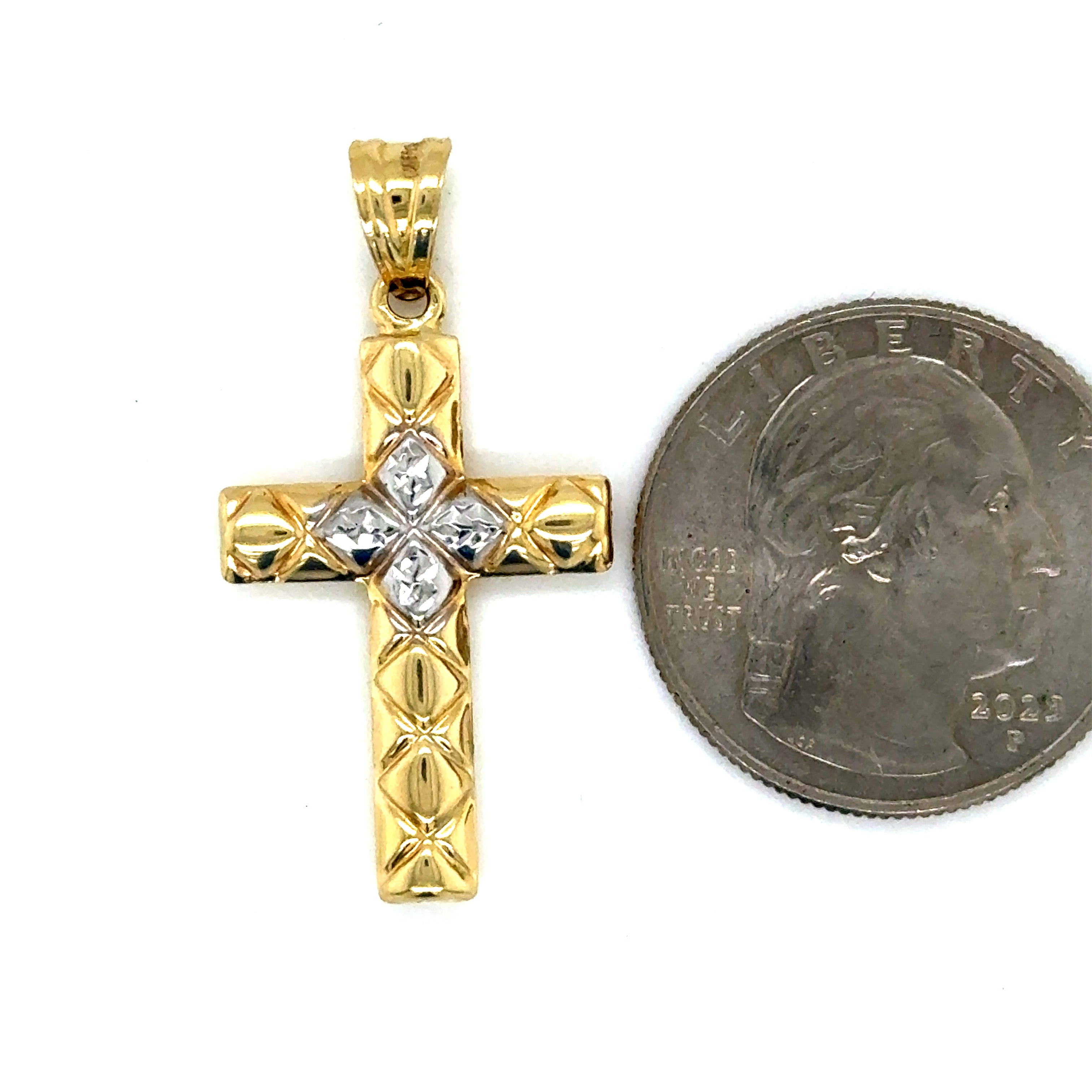 14k Gold - Cross Pendant