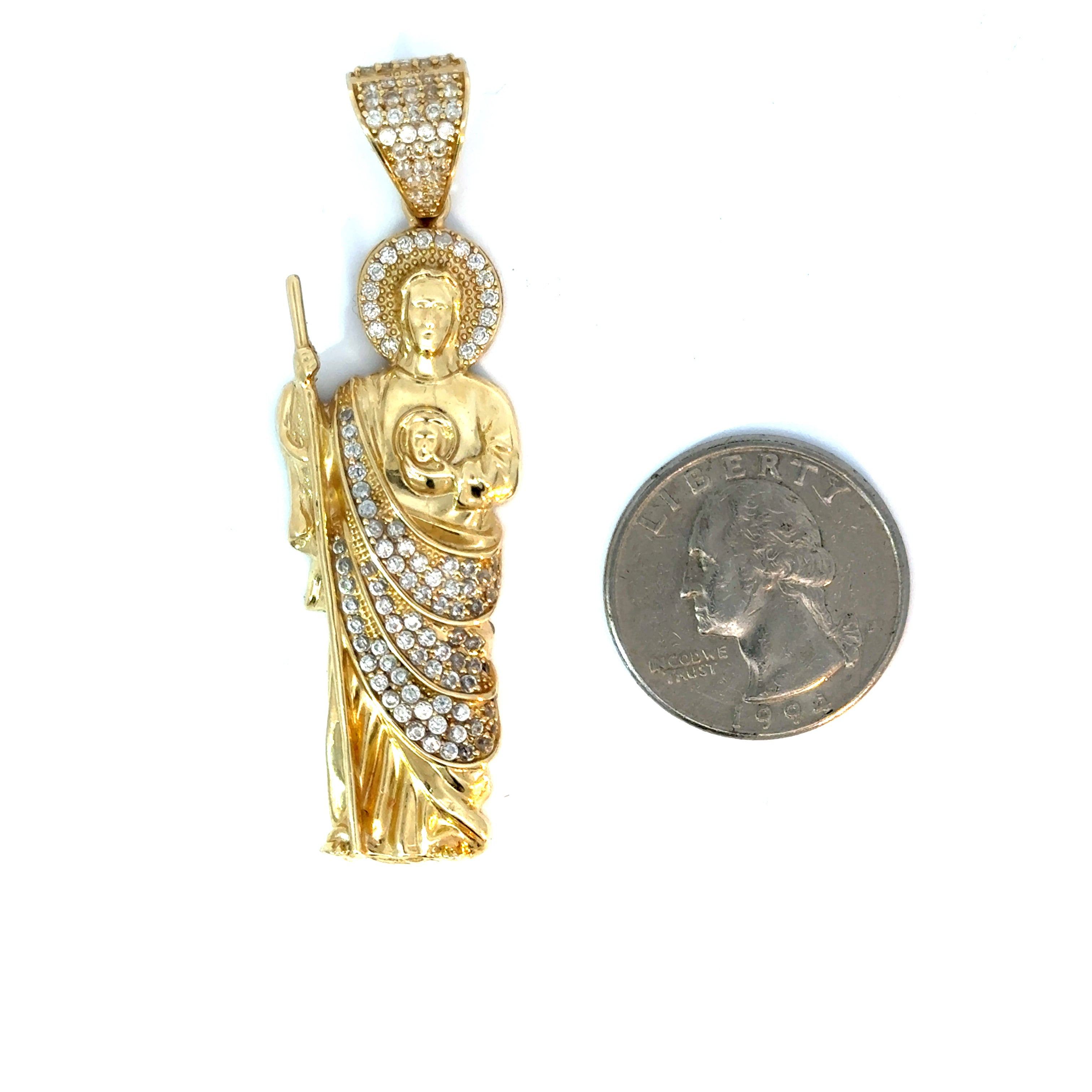 10k Gold - Jesus Pendant