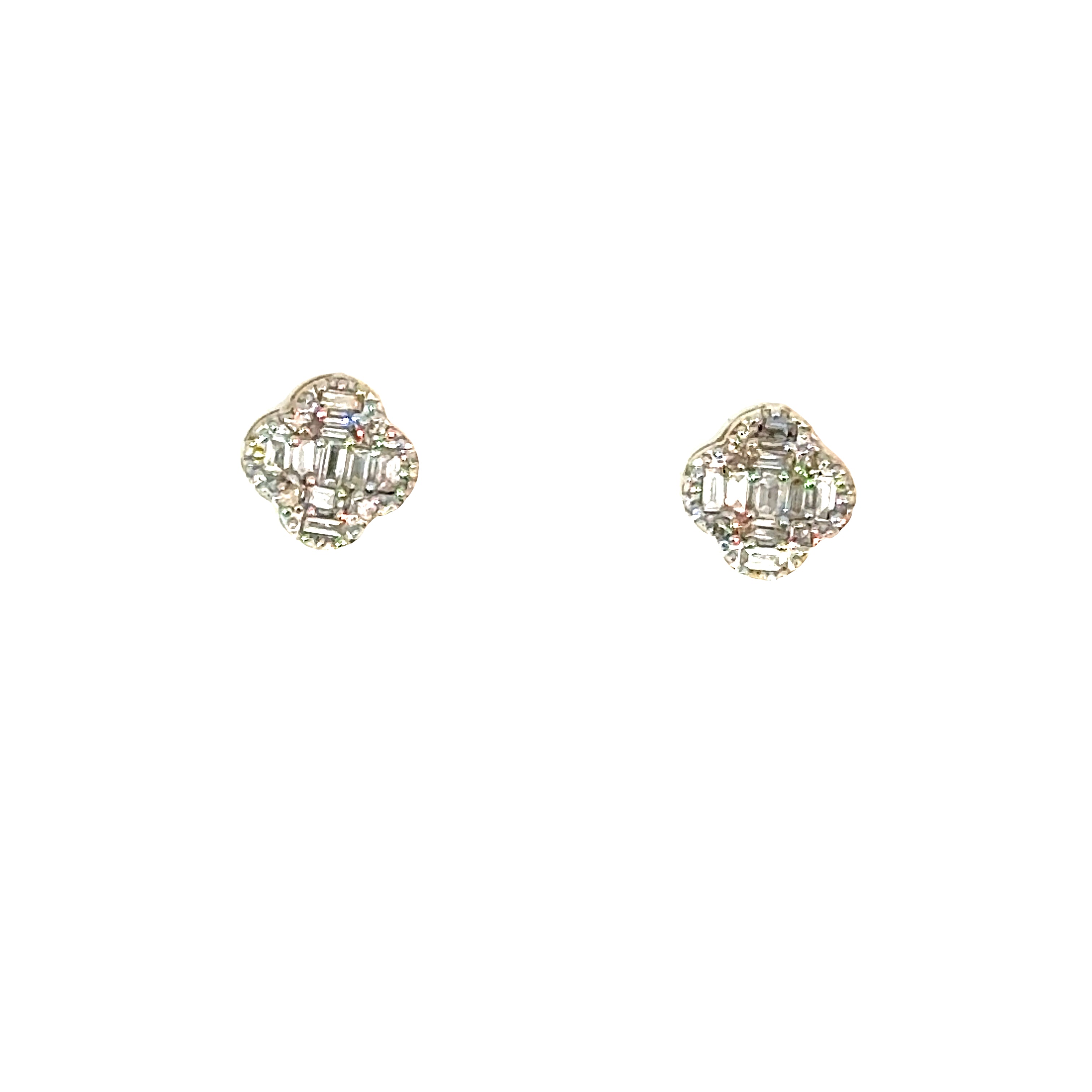 14k Gold- Diamonds Earrings