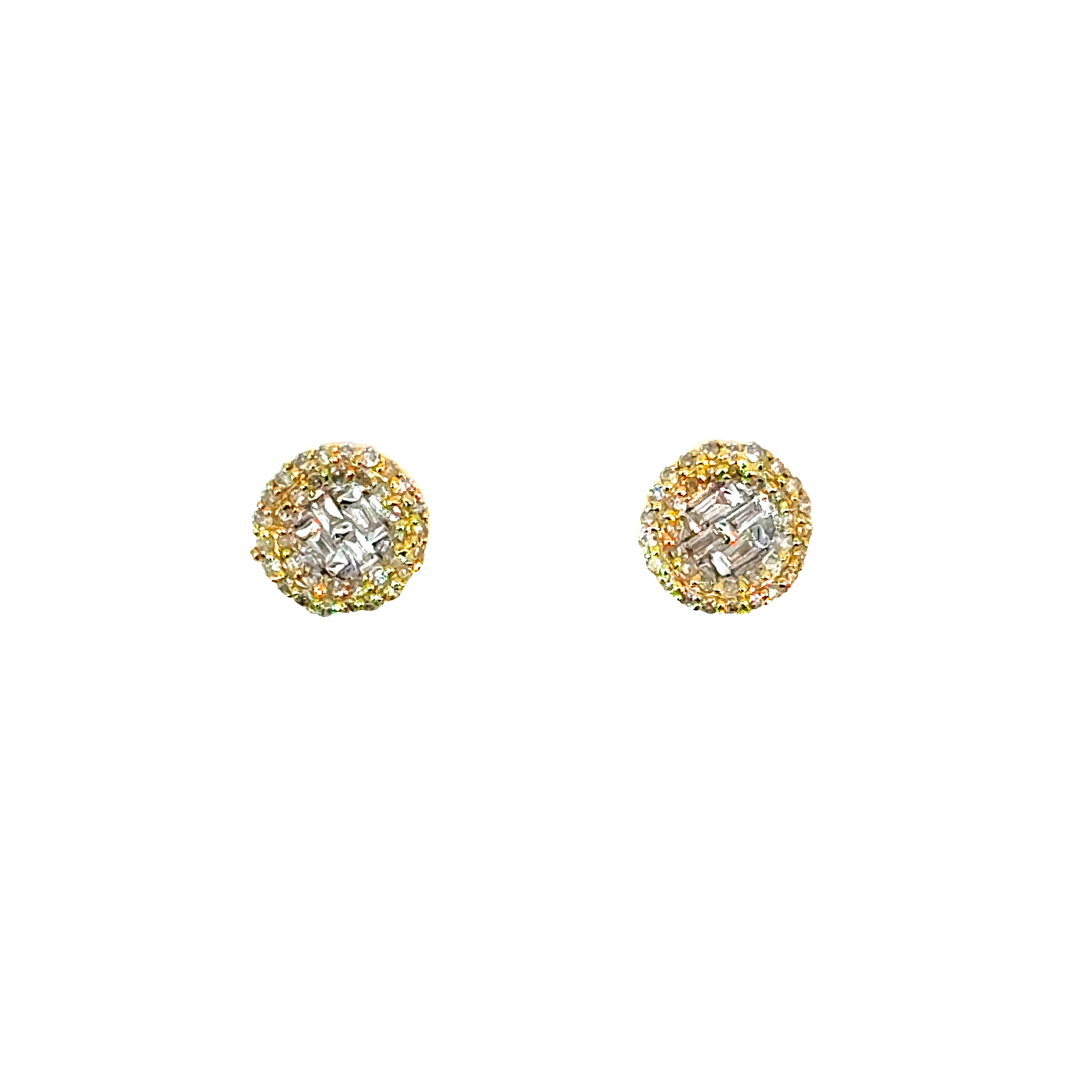 14k Gold- Diamonds Earrings