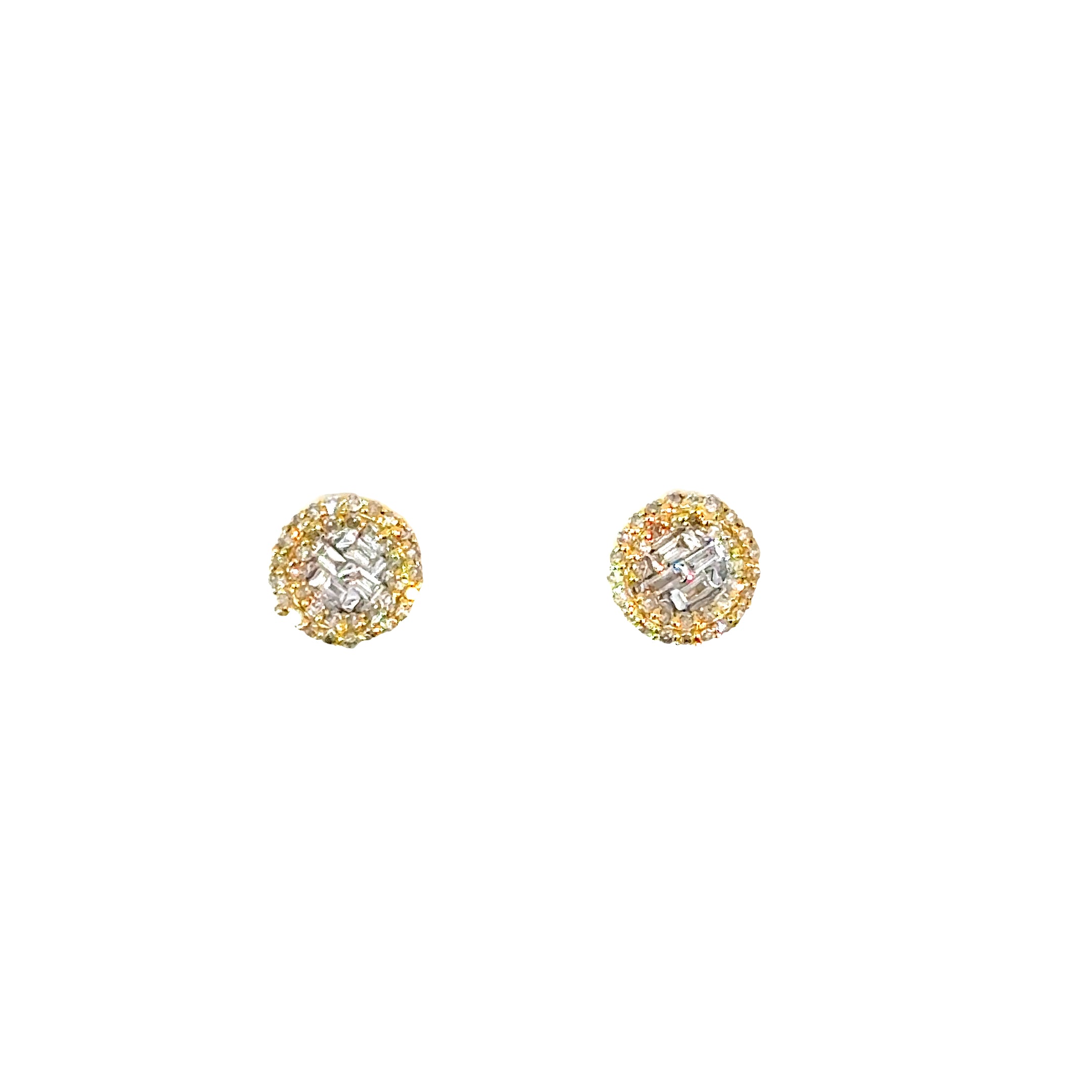 14k Gold- Diamonds Earrings