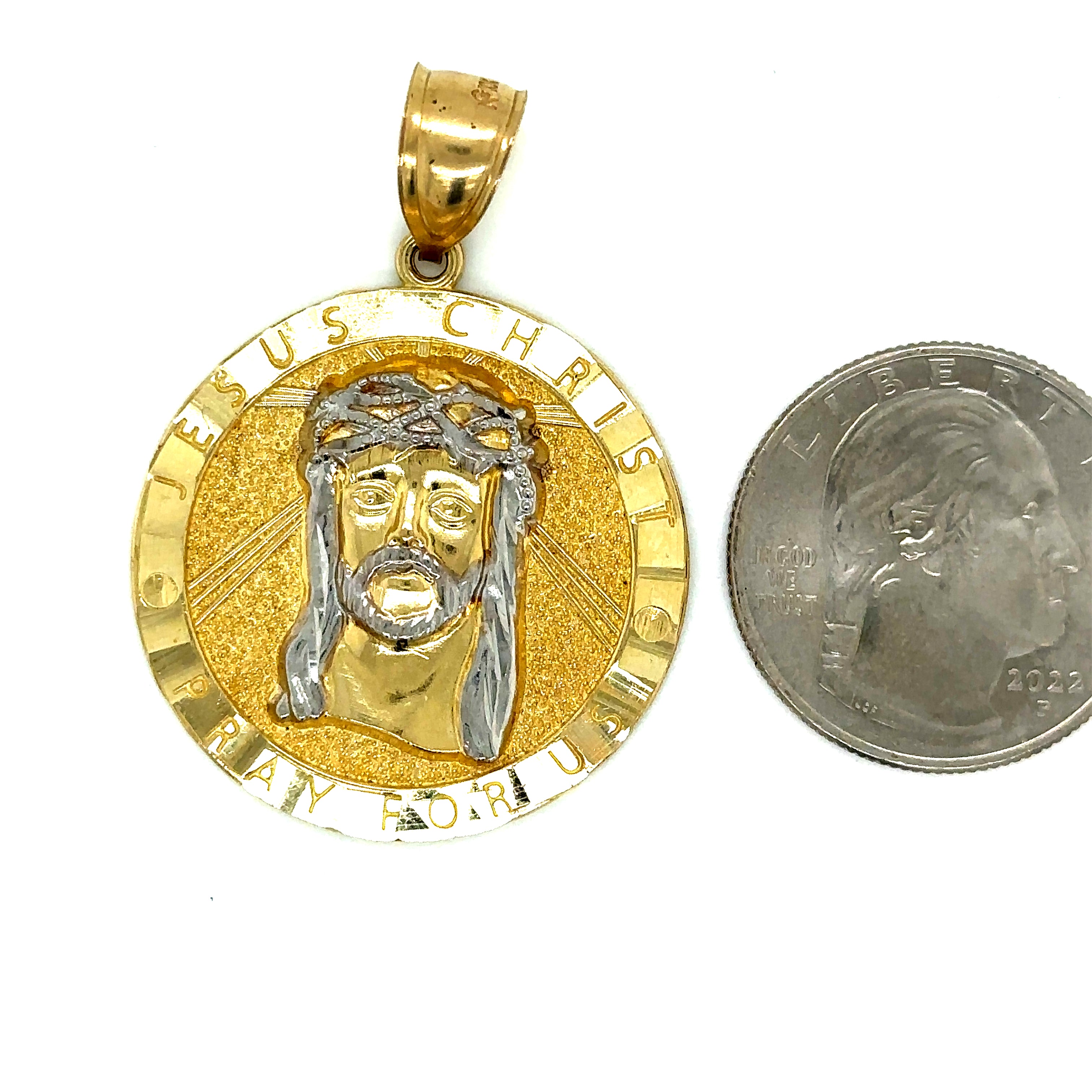 10k Gold - Jesus Medallion