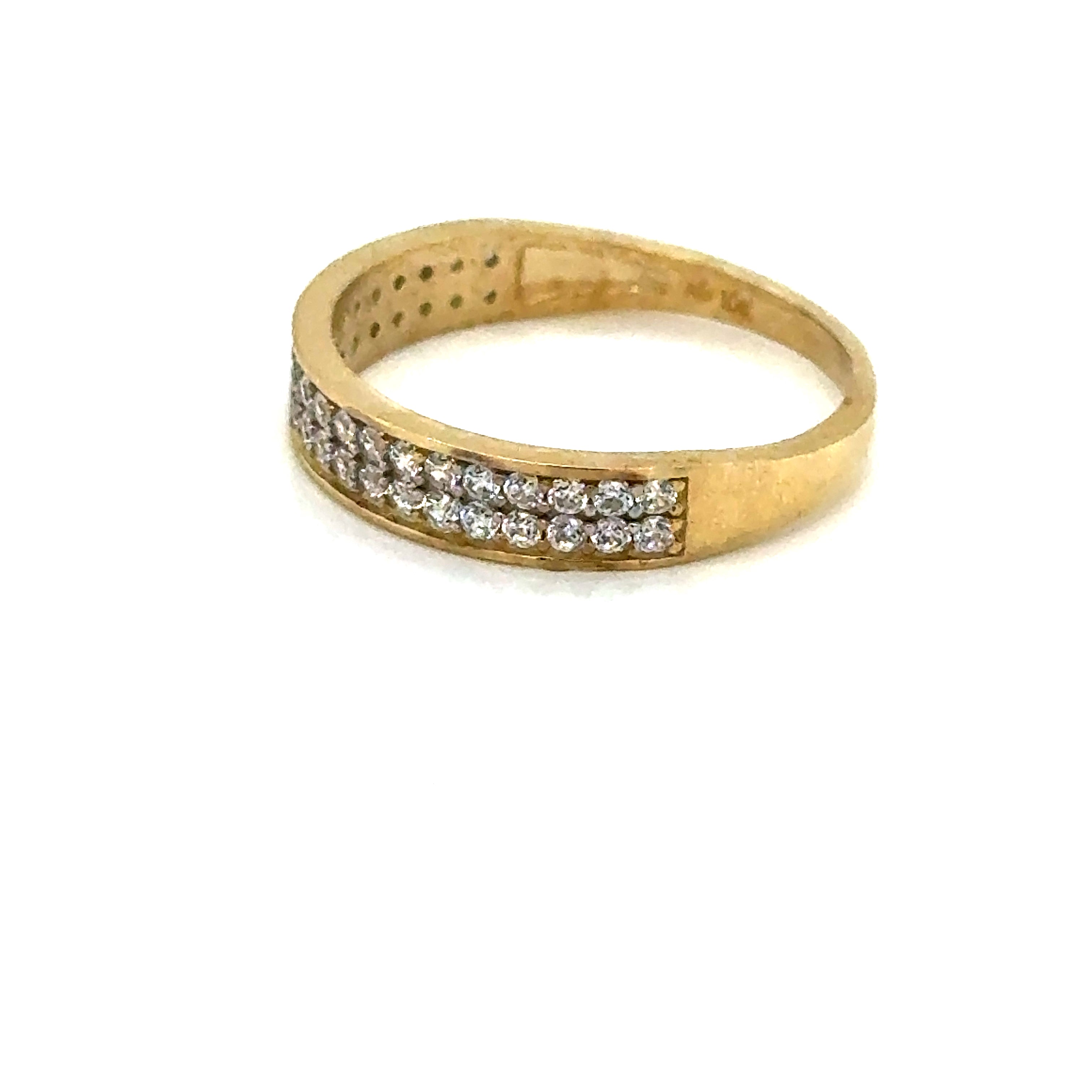 10k Gold - Cz Band Ring