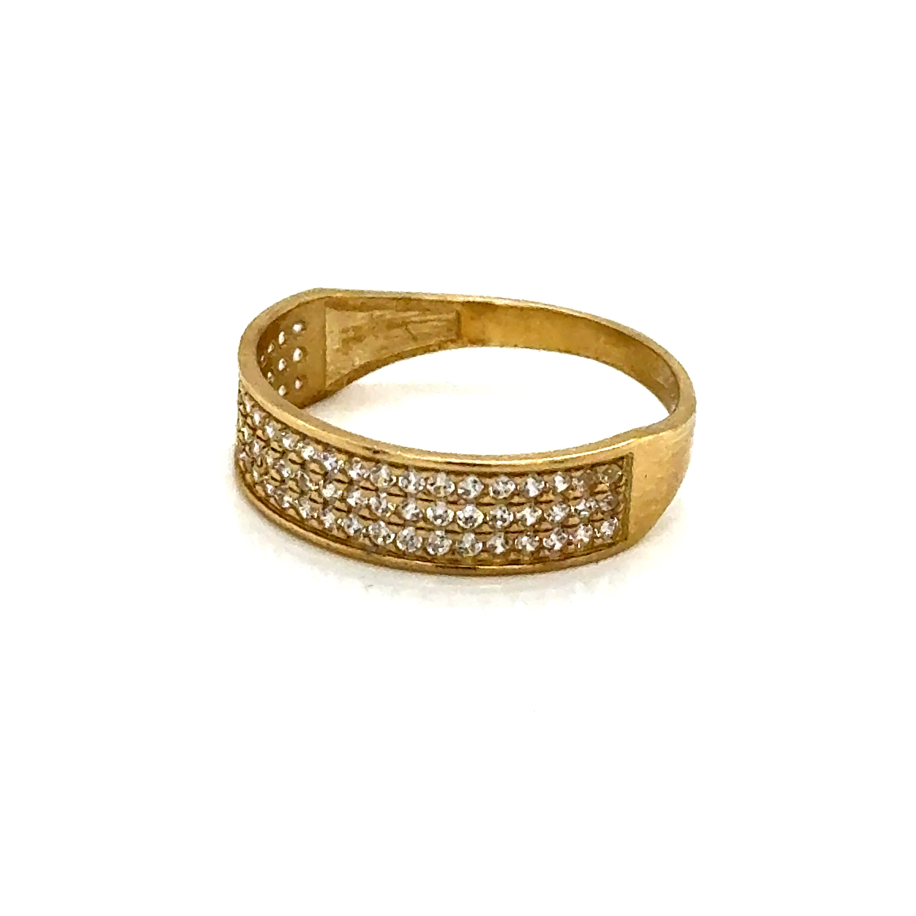 10k Gold - Cz Band Ring