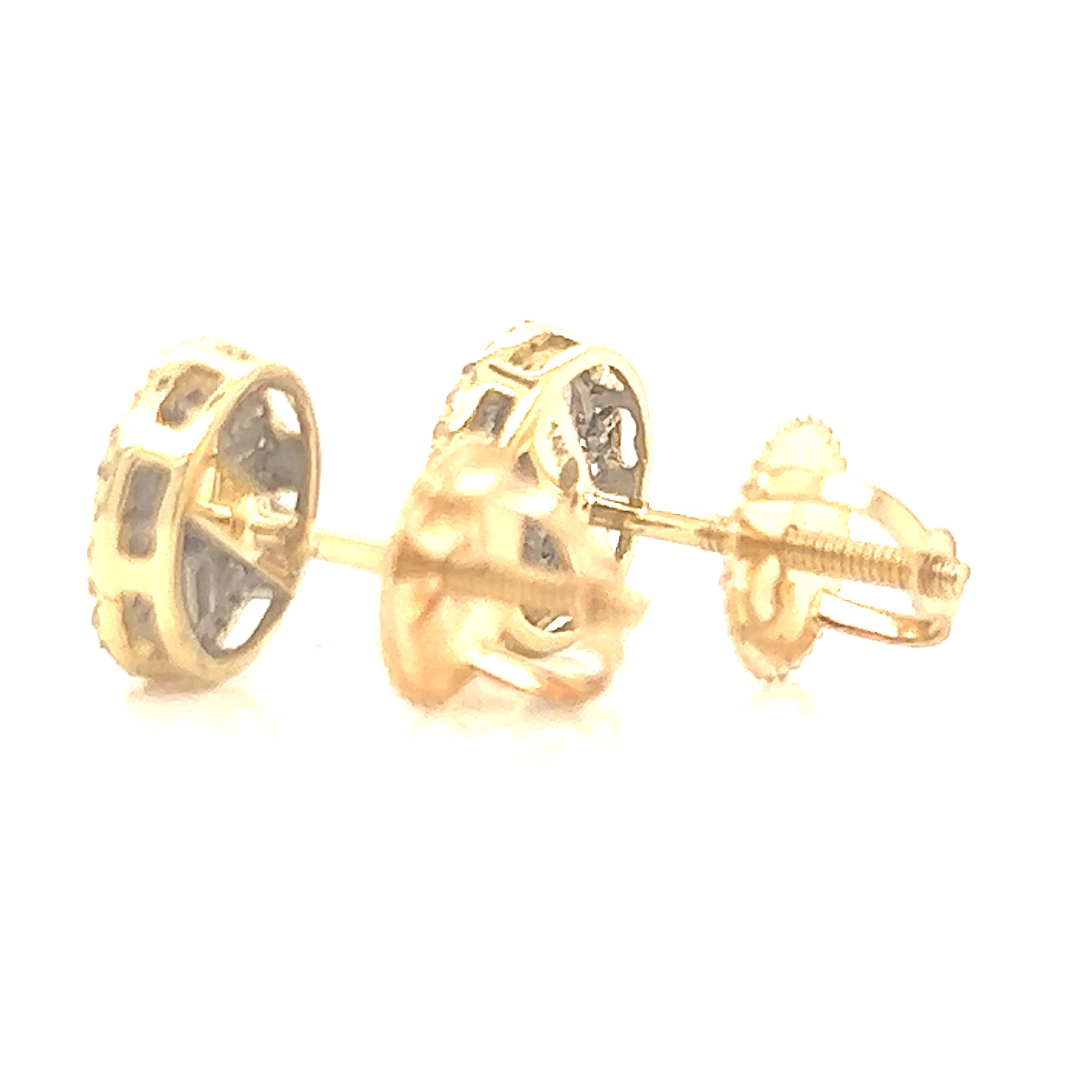 14k Gold- Diamonds Earrings