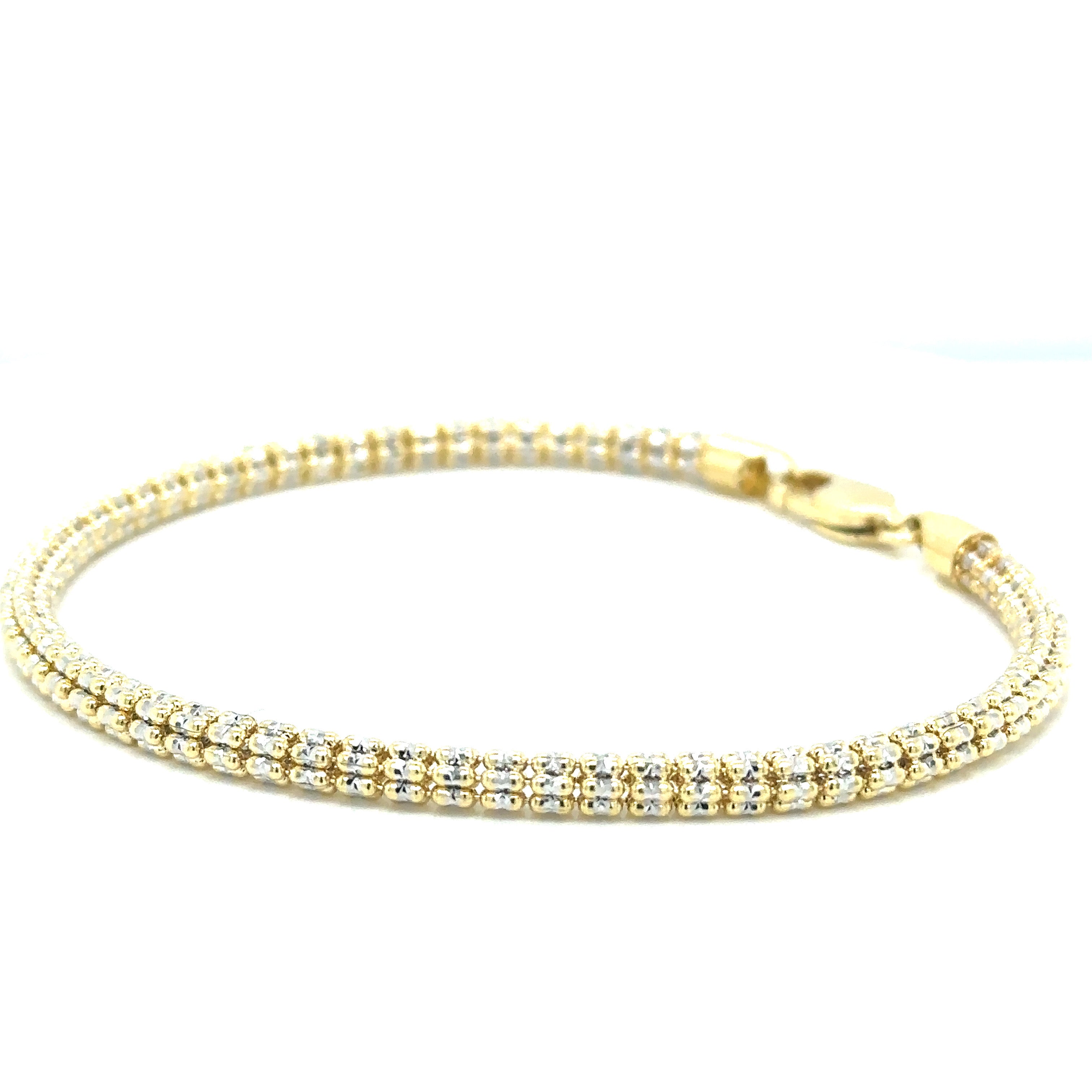 14k Gold - 3.3mm Fancy Bracelet