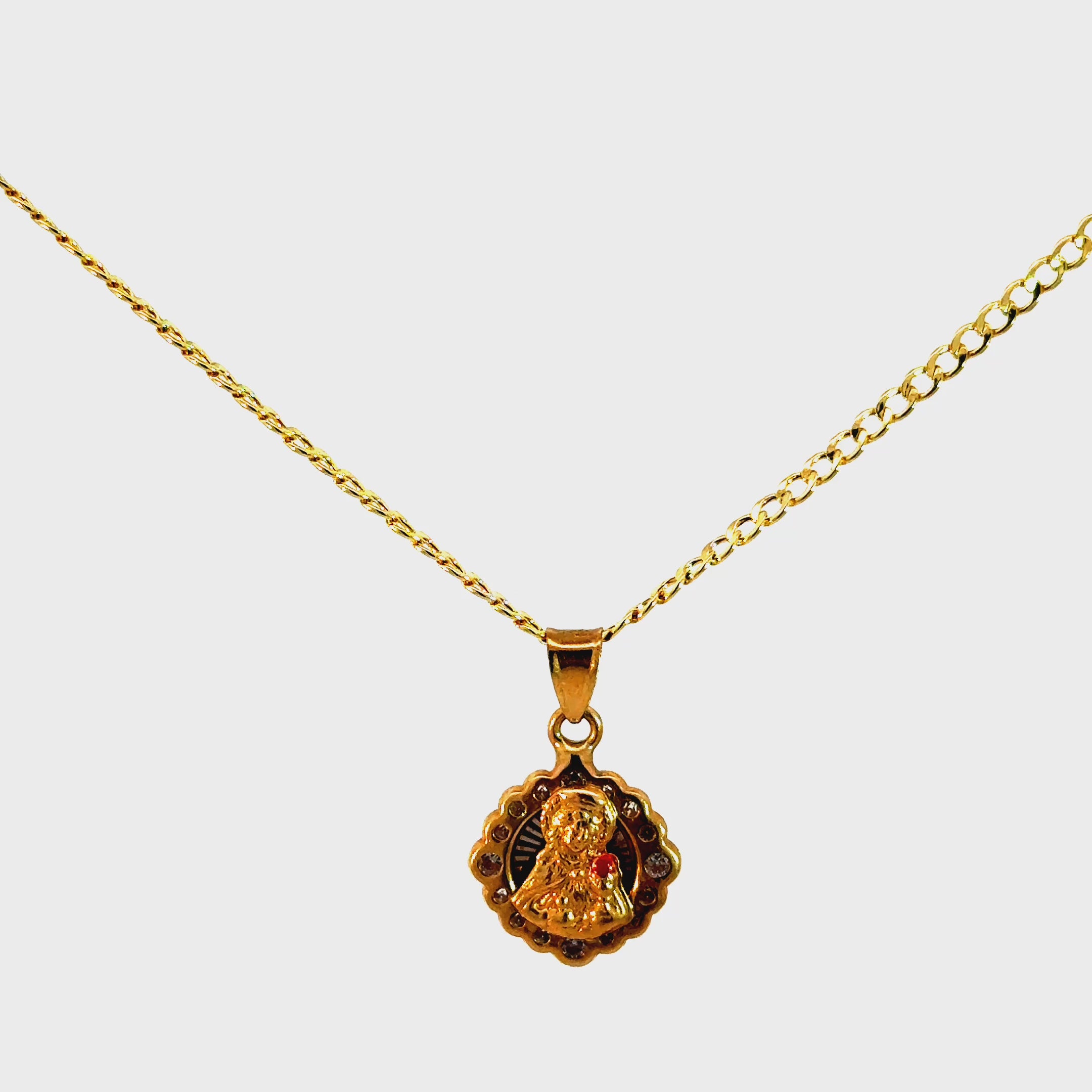 10k Gold Set - 2mm Cuban Chain + Pendant