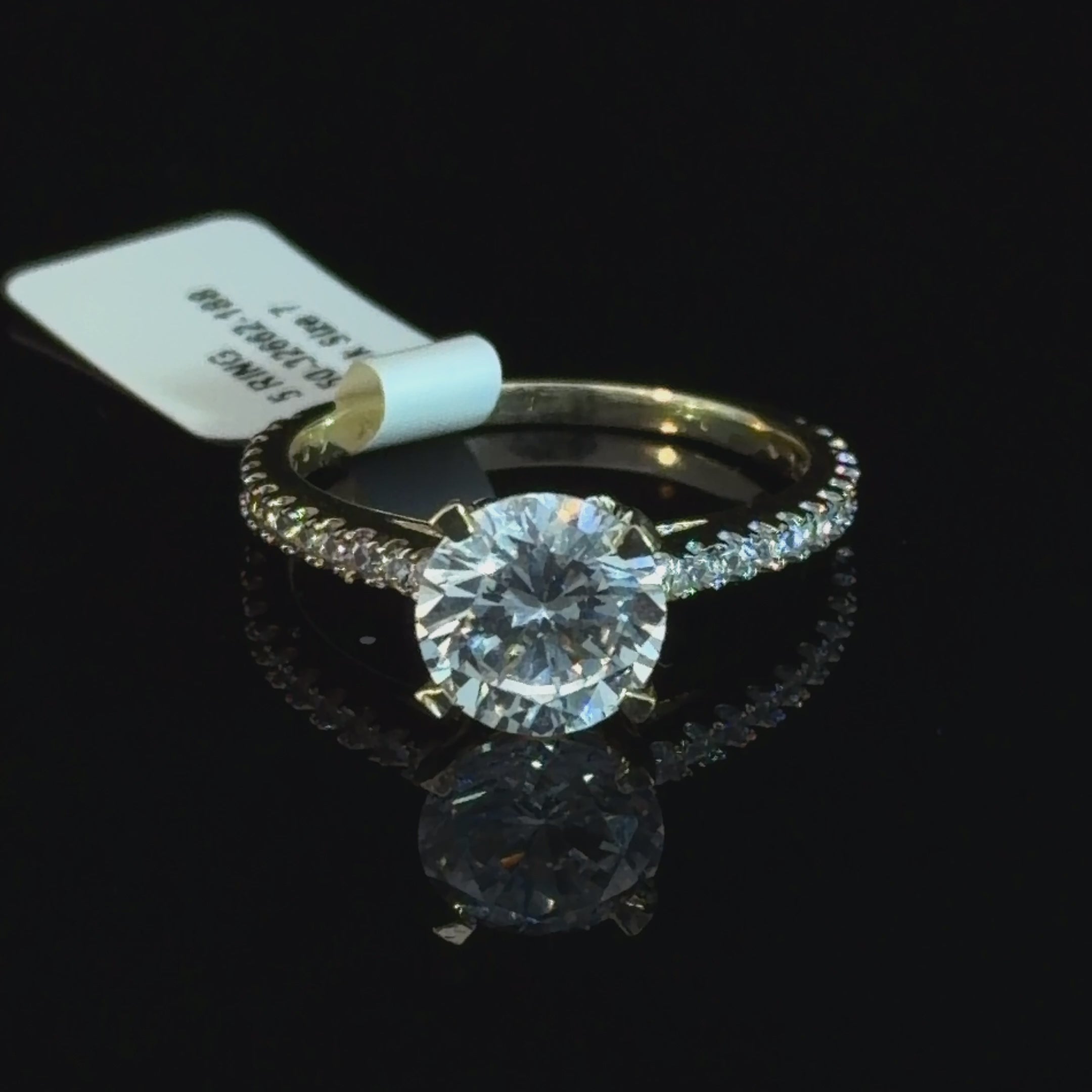 10k Gold - CZ Engagement Ring