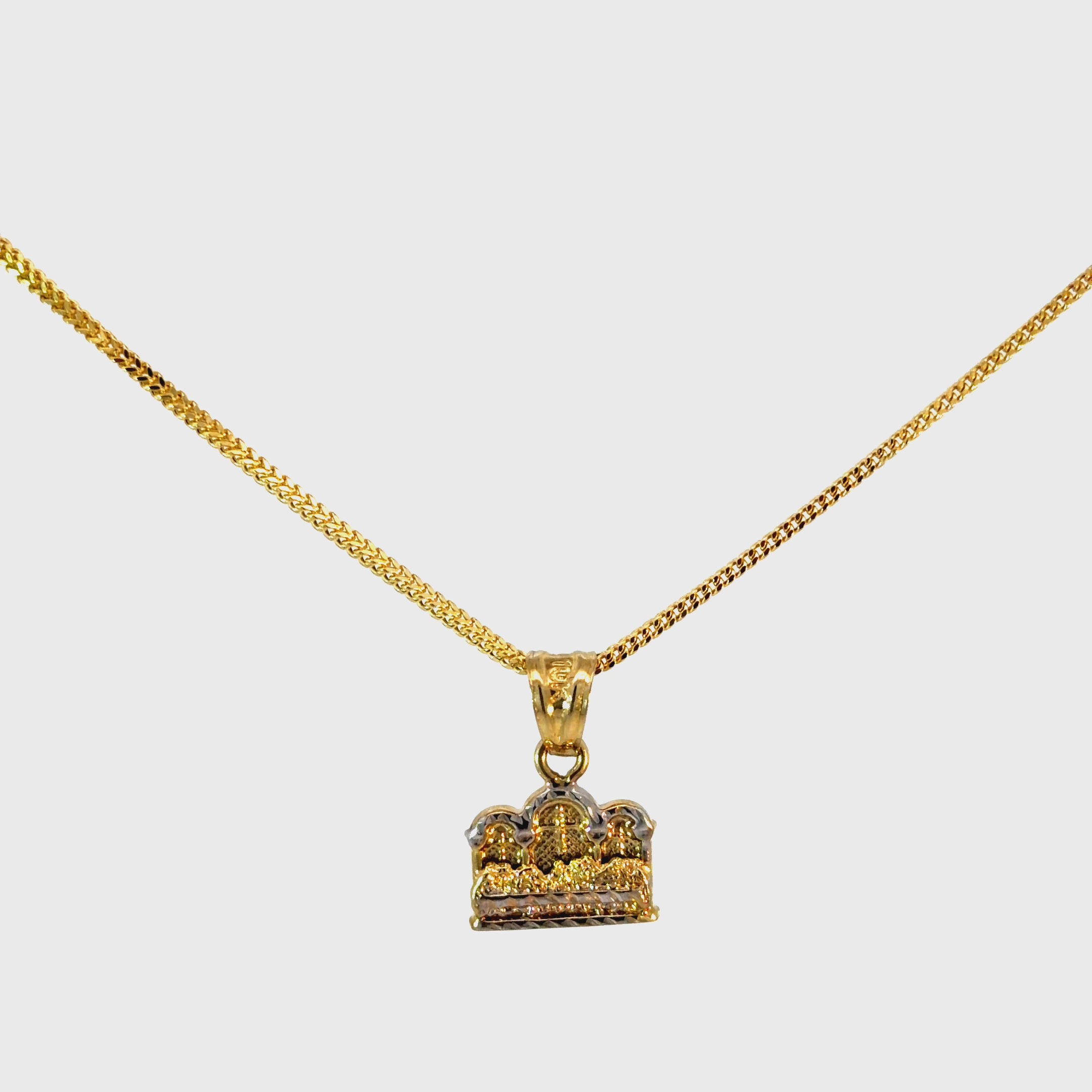 10k Gold Set - 1.5mm Franco Chain + Pendant