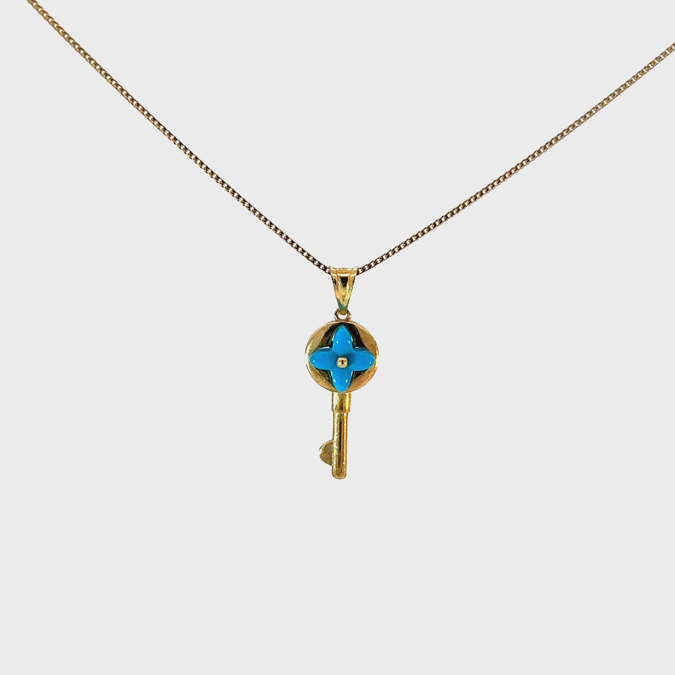 Gold Set - 10k Solid Gold 1mm Franco Chain + 14k Gold Pendant