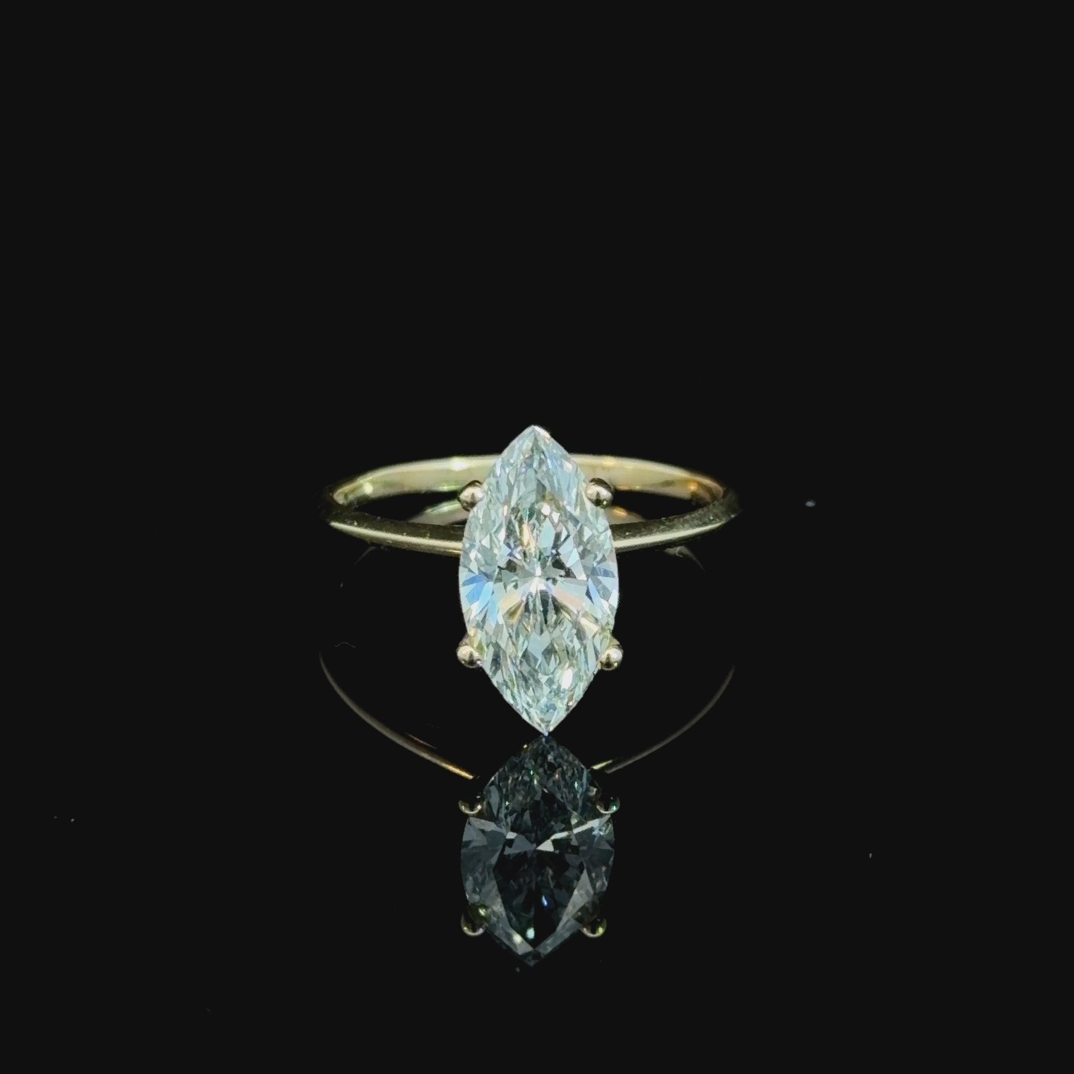 2.07CT Marquise Lab-Grown Diamond Solitaire Ring
