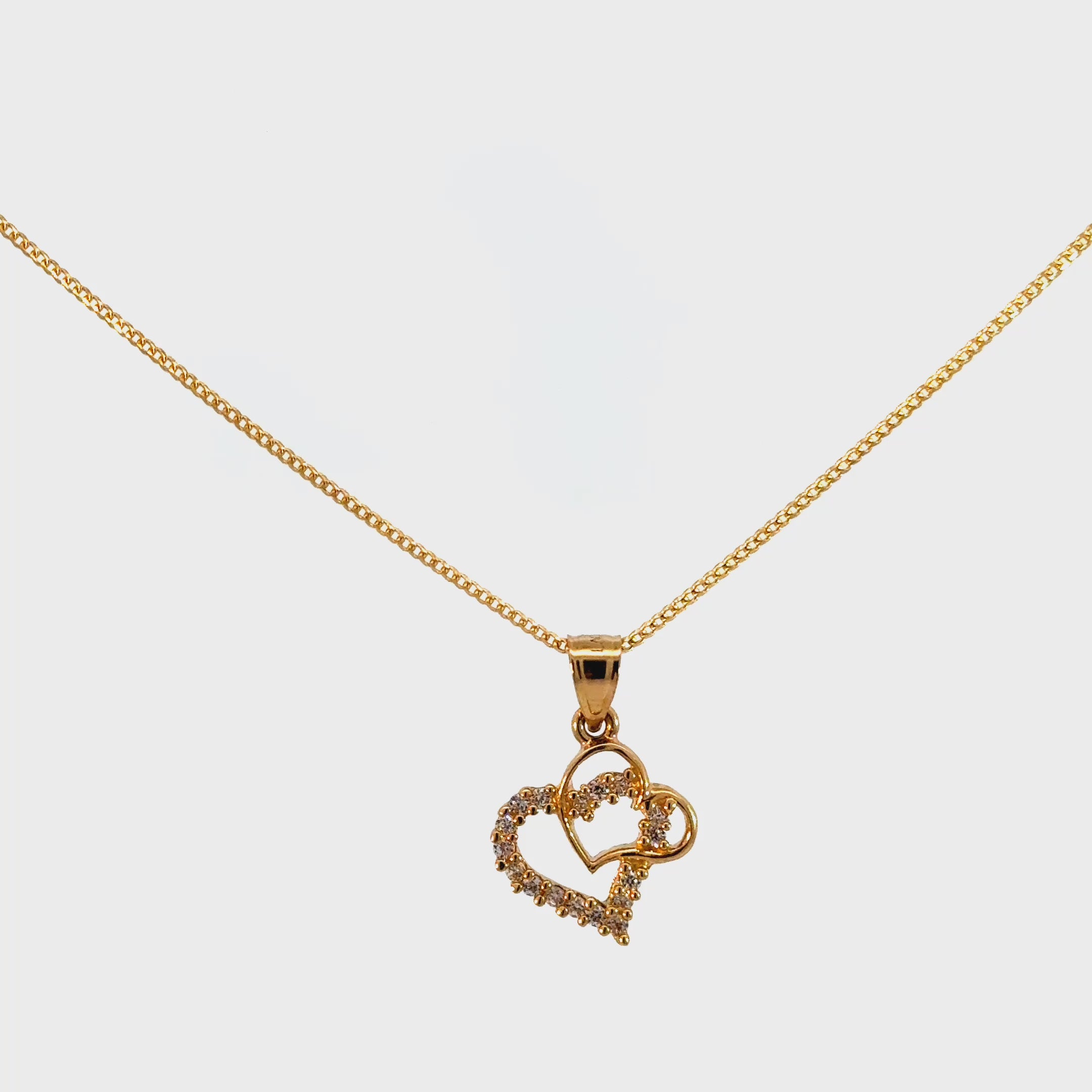 14k Gold Set - 1mm Solid Franco Chain + Pendant