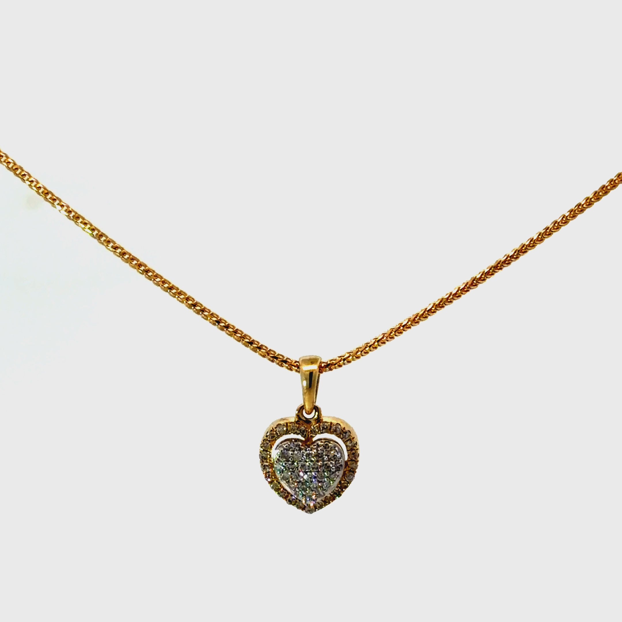 10k Gold & Diamonds - Pendant ONLY