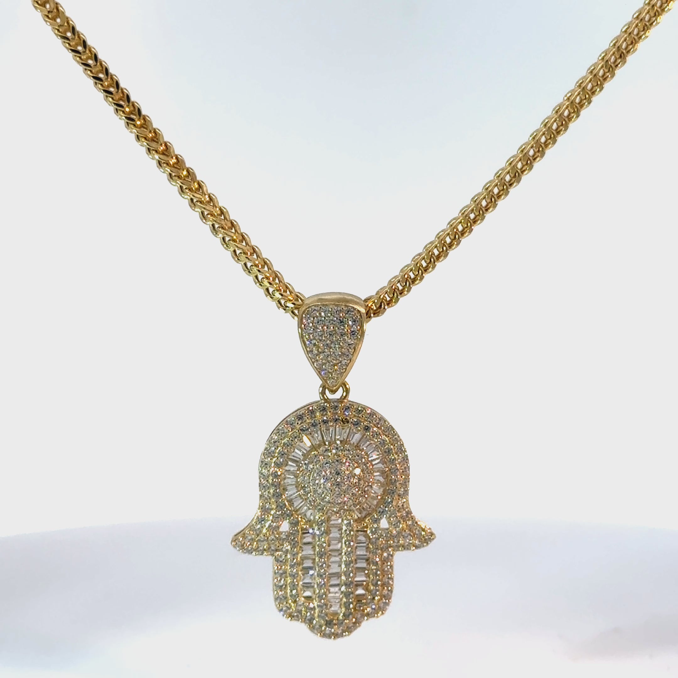 10k Gold Set - 2.3mm Franco Chain + Pendant