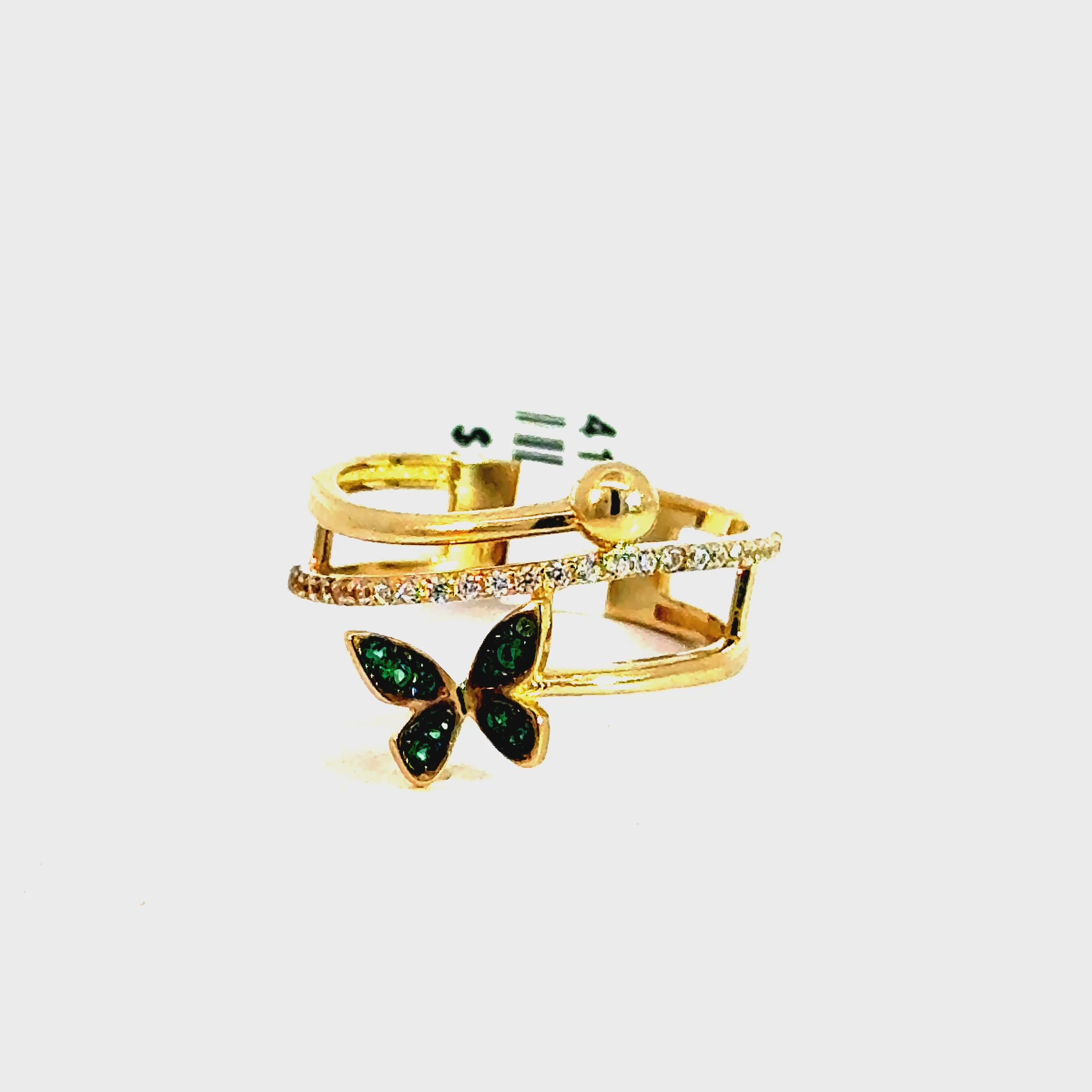 10k Gold - Butterfly Ring