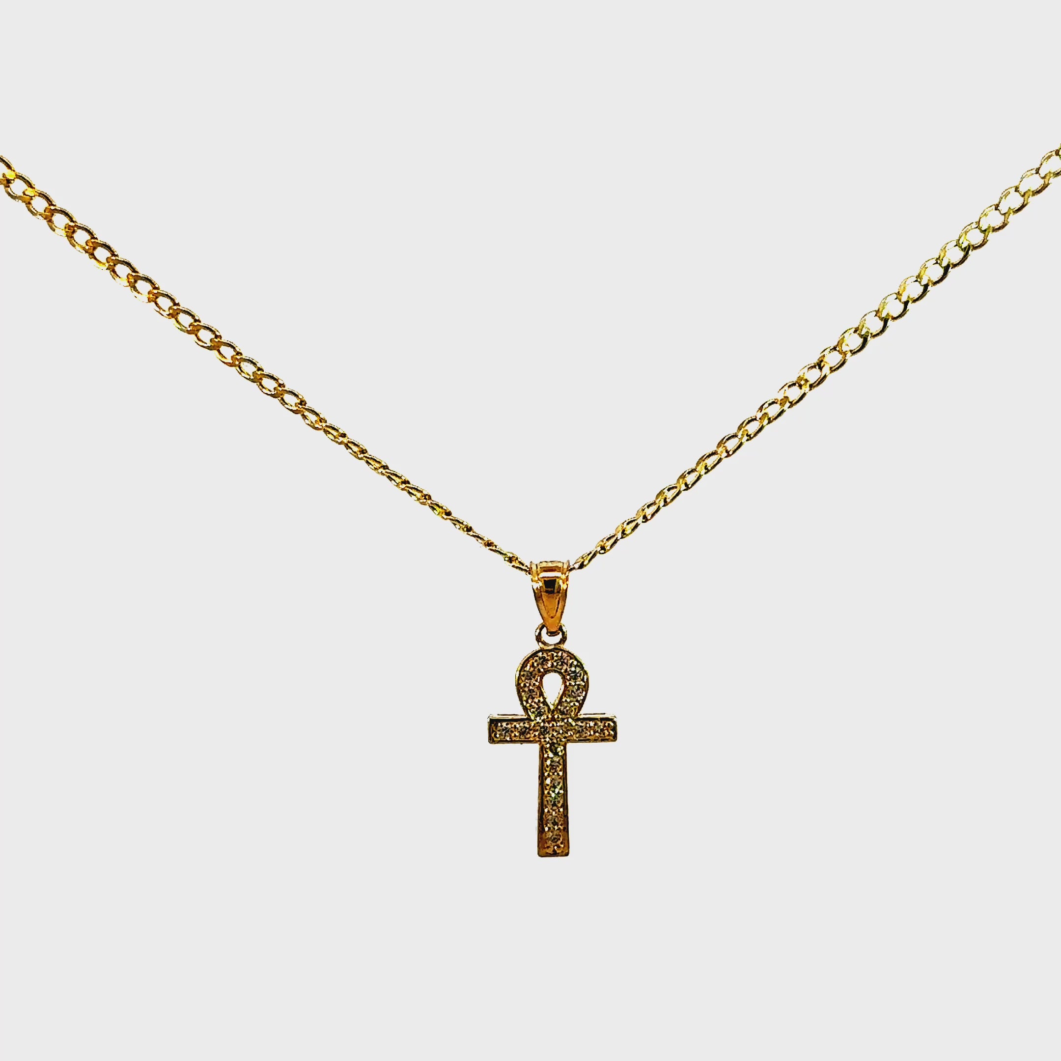 10k Gold Set - 2mm Cuban Chain + Pendant