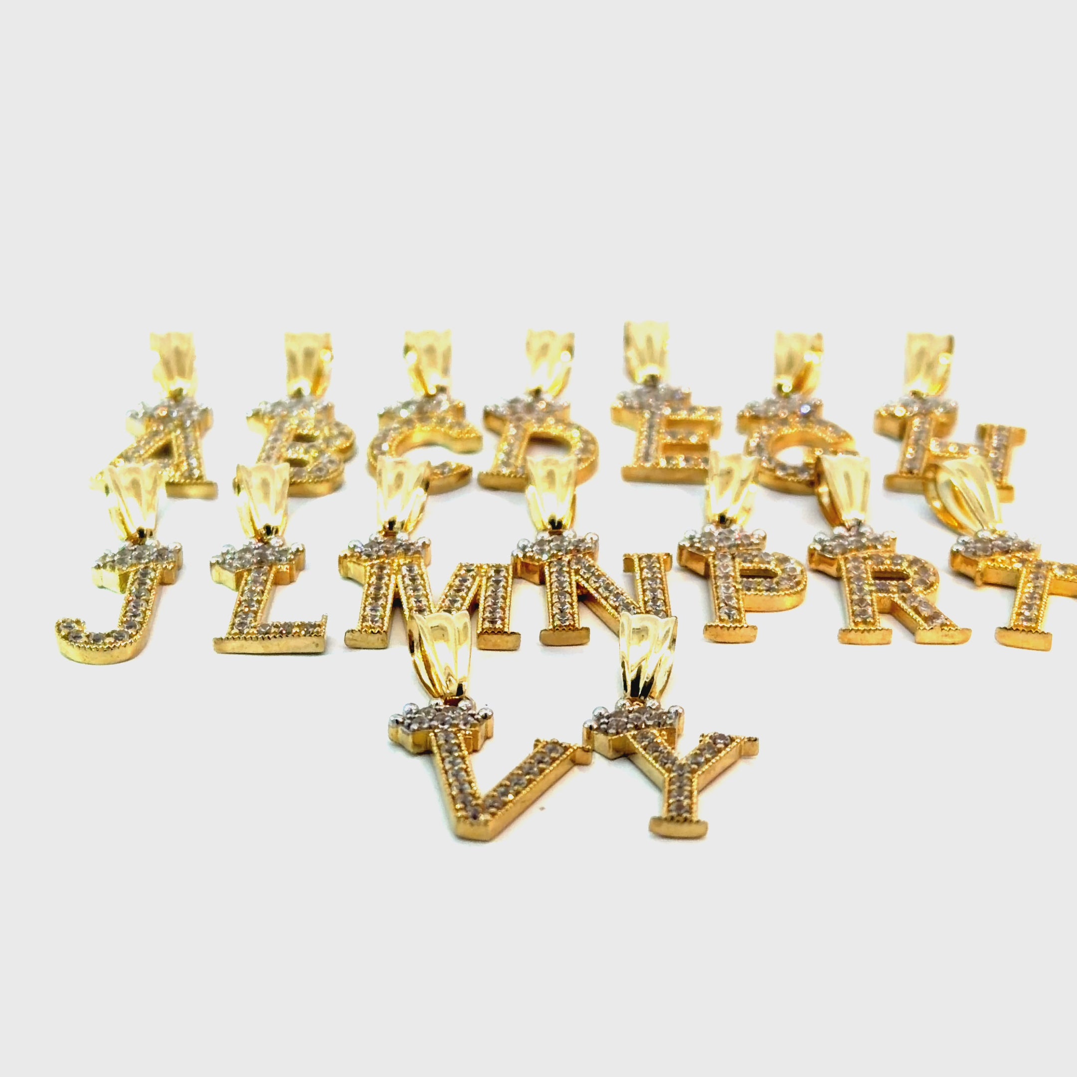 10k Gold - Crown Initials