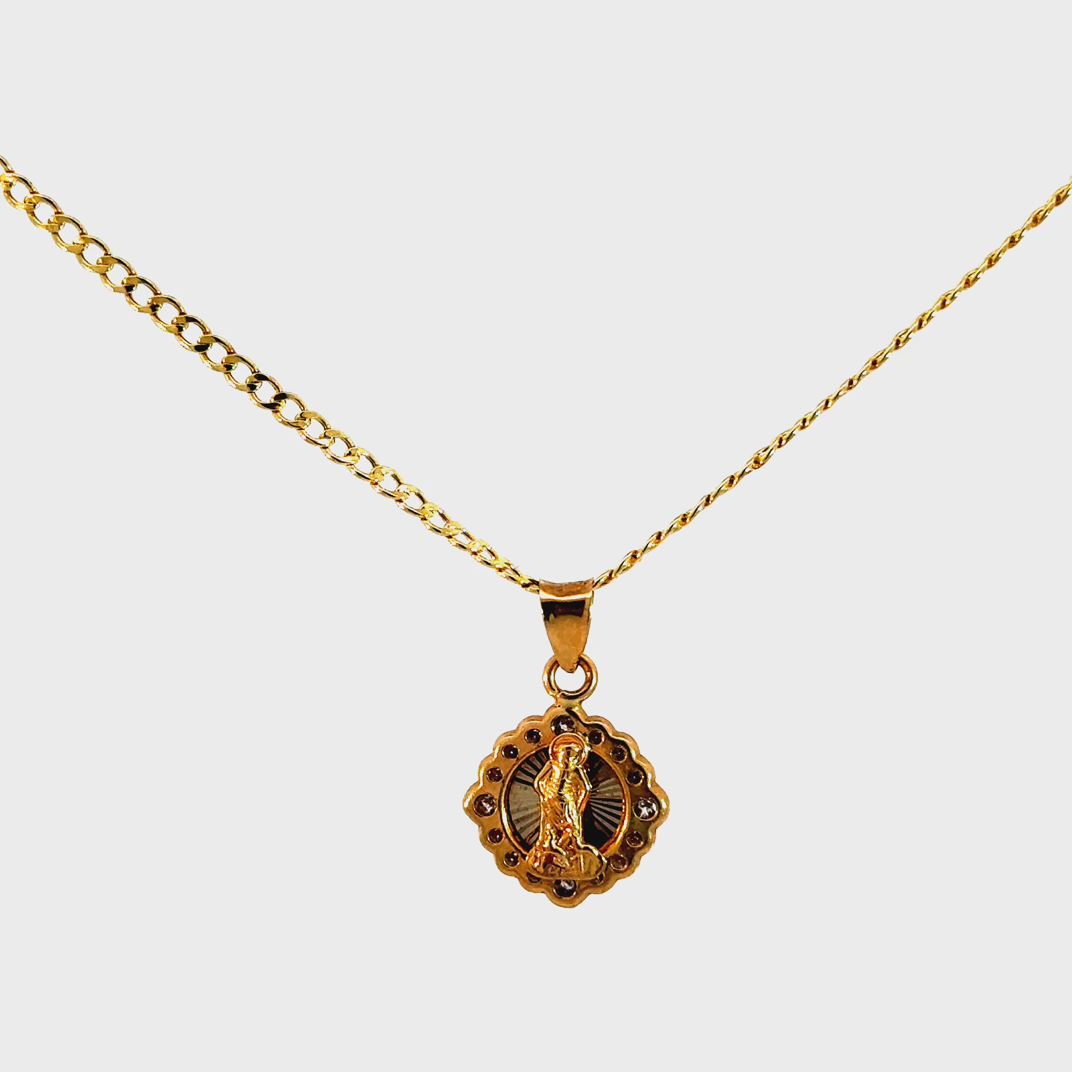 10k Gold Set - 2mm Cuban Chain + Pendant