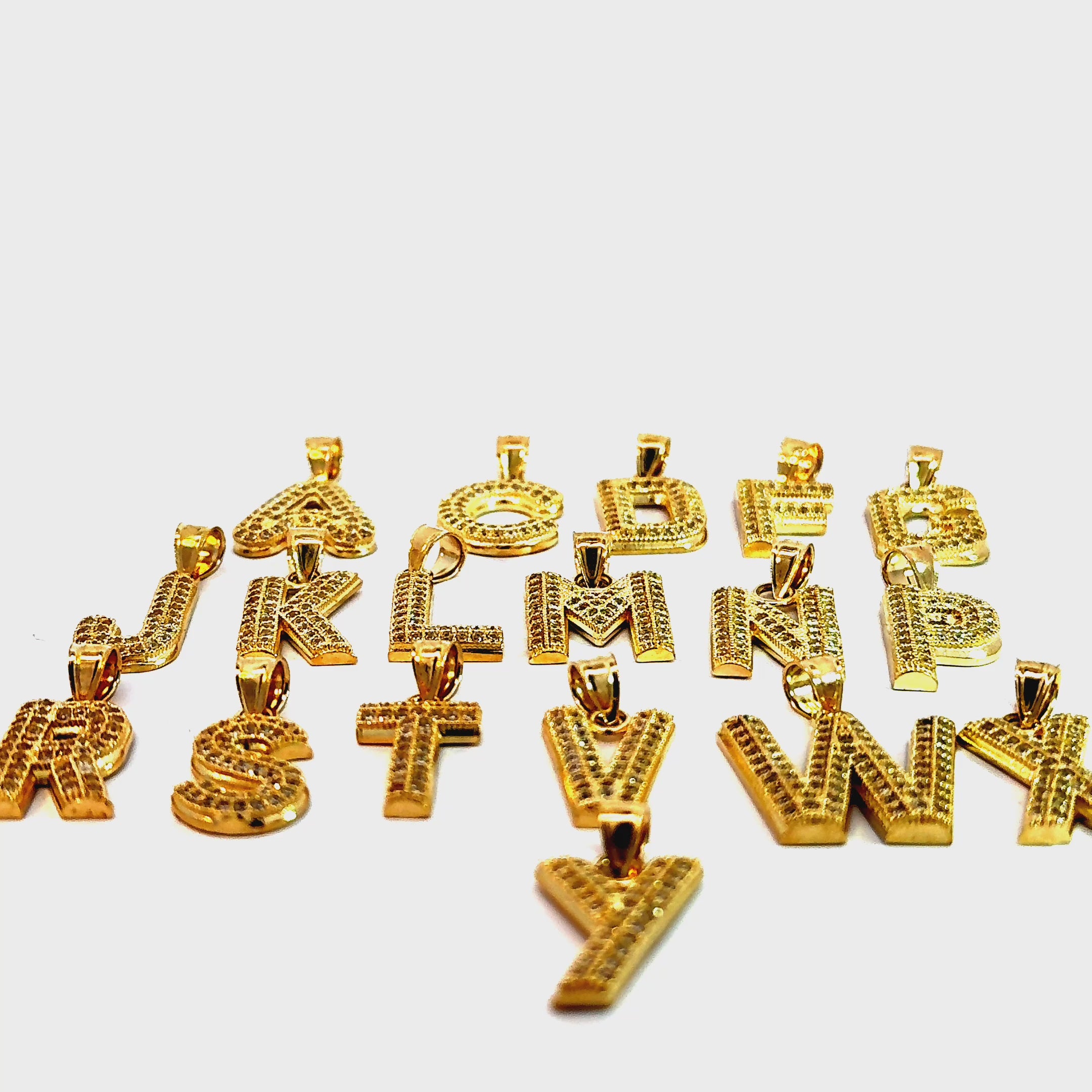 10k Gold - Bubble Initials