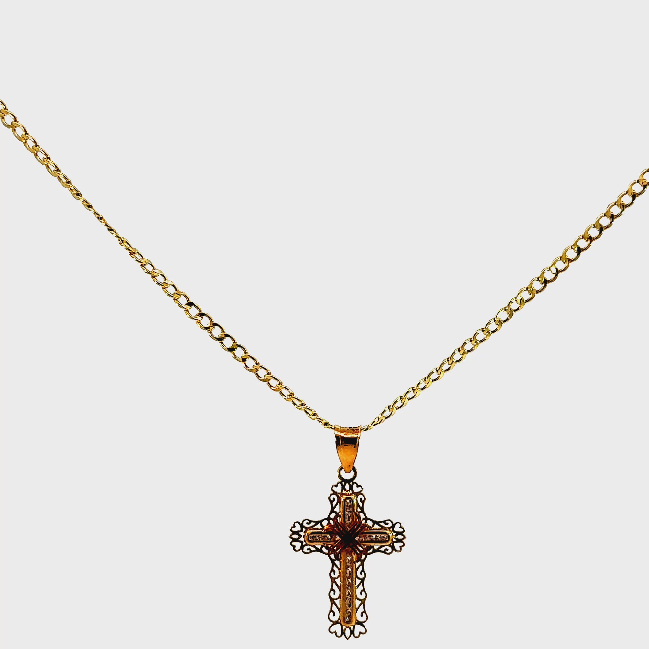 10k Gold Set - 2mm Cuban Chain + Pendant