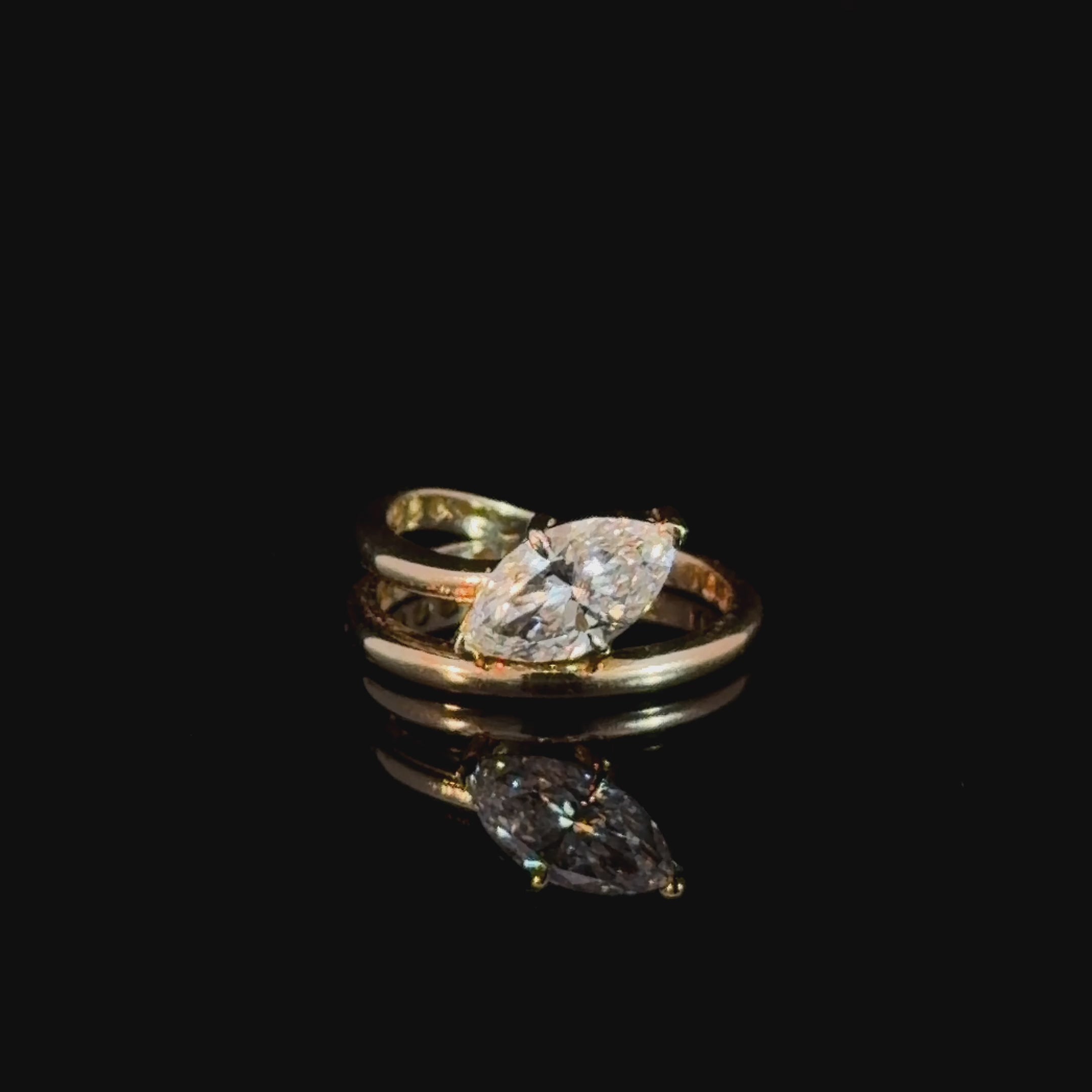 1.20CT Marquise Lab Diamond Ring