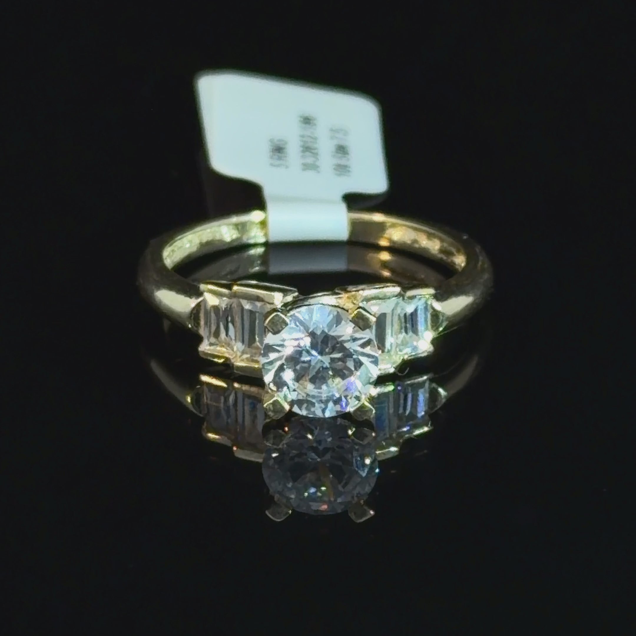 10k Gold - CZ Engagement Ring