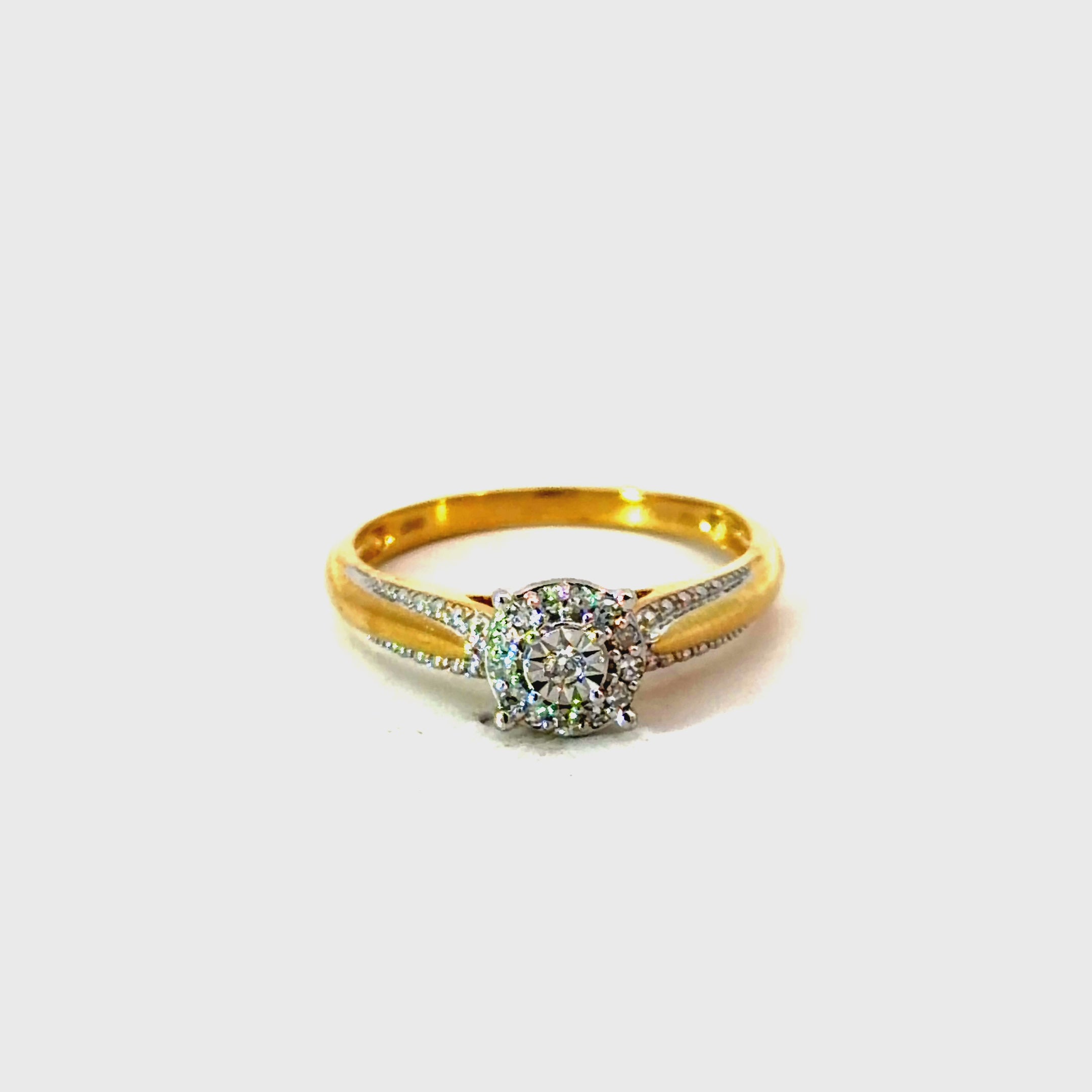 10k Gold & Diamonds Ring