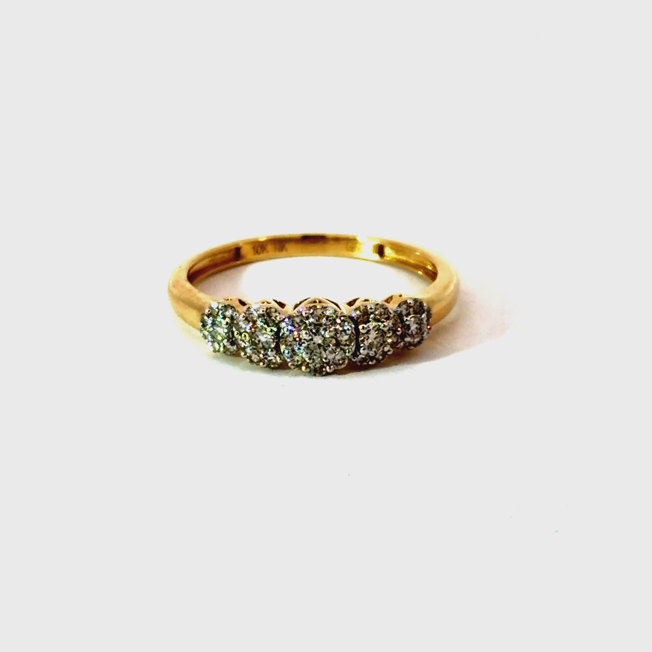 10k Gold & Diamonds Ring