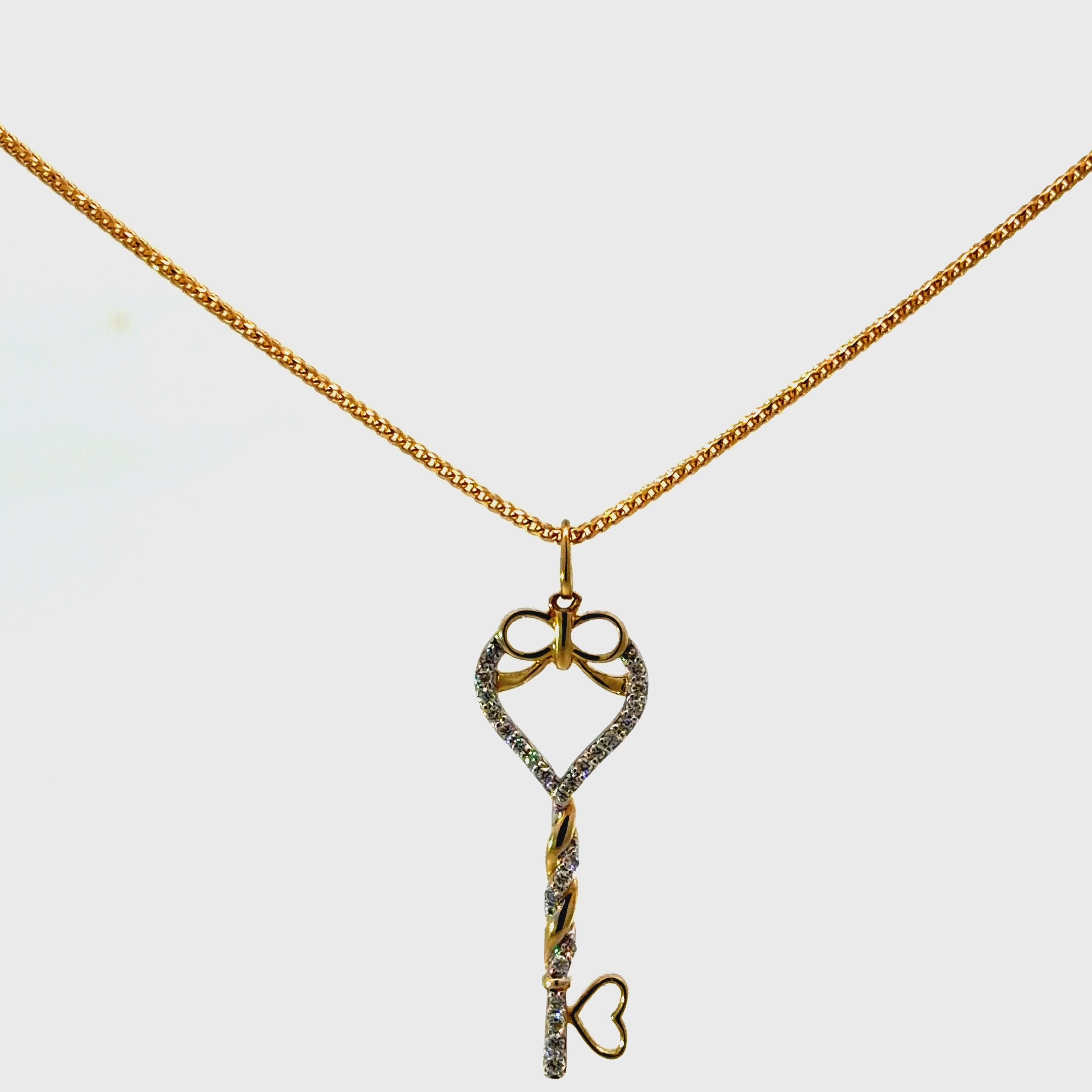 10k Gold & Diamonds - Pendant ONLY