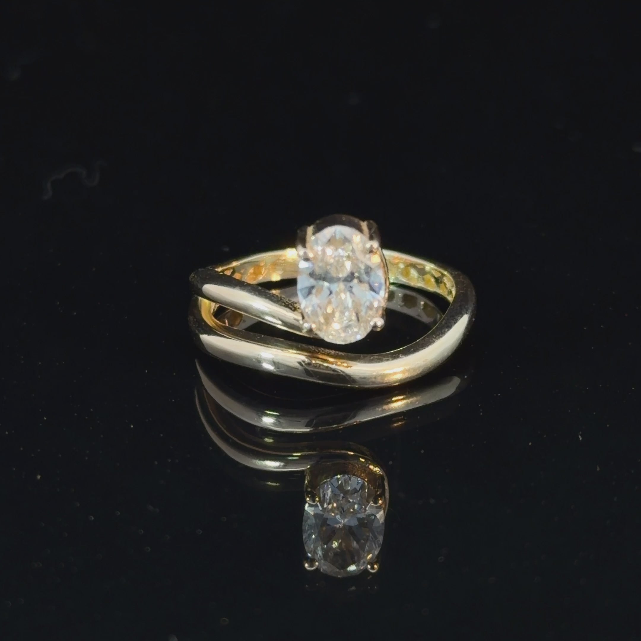 14k Gold & Lab-Grown Diamond Ring