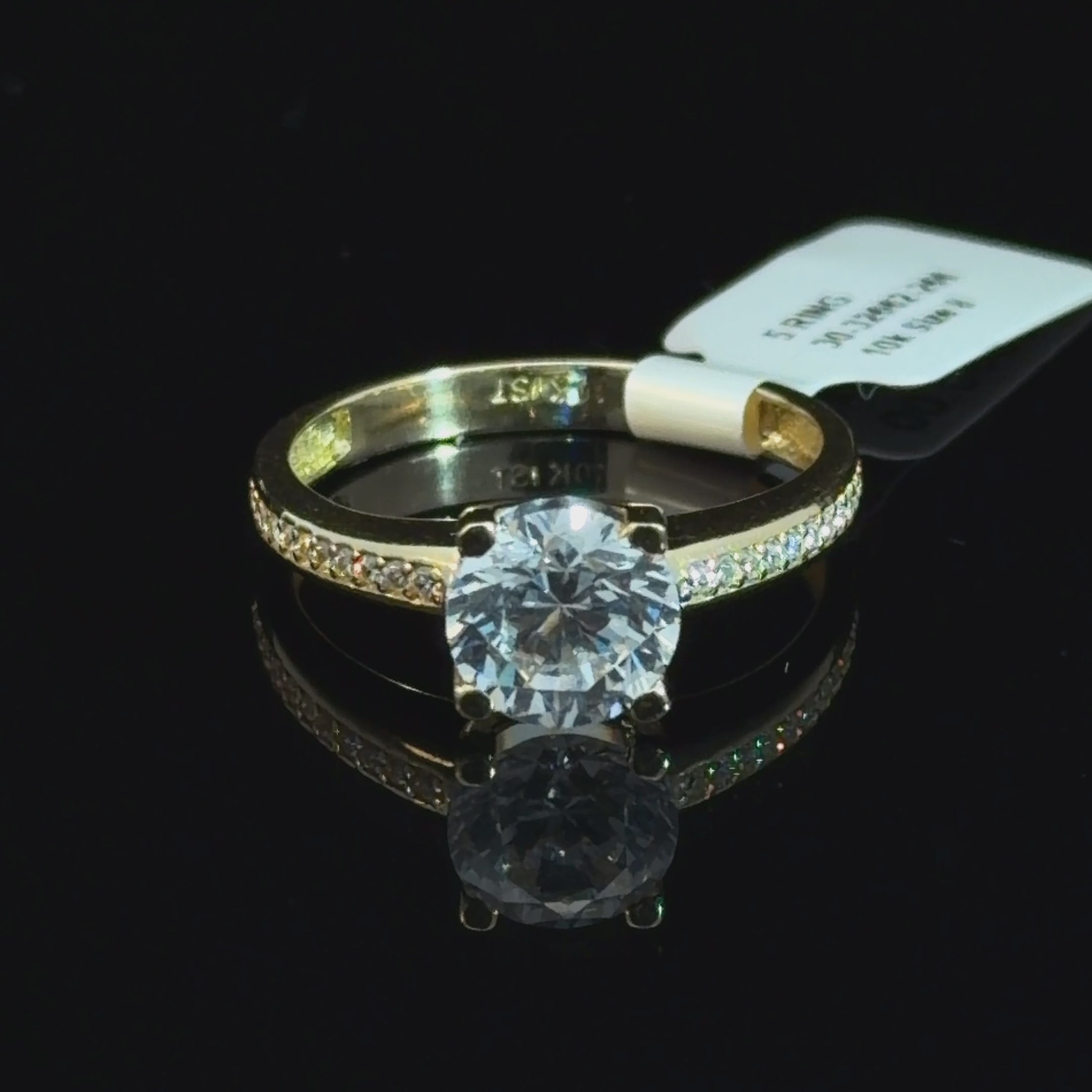 10k Gold - CZ Engagement Ring