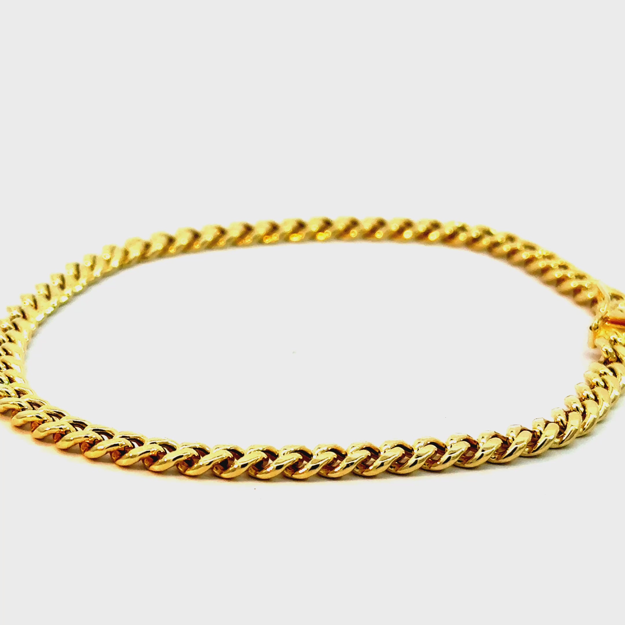 10k Gold - 4.5mm Cuban Bracelet