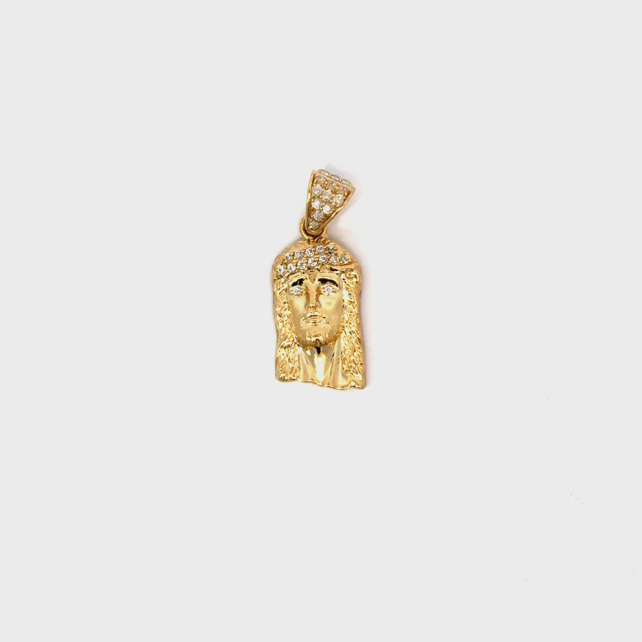 10k Gold - Jesus Face Pendant