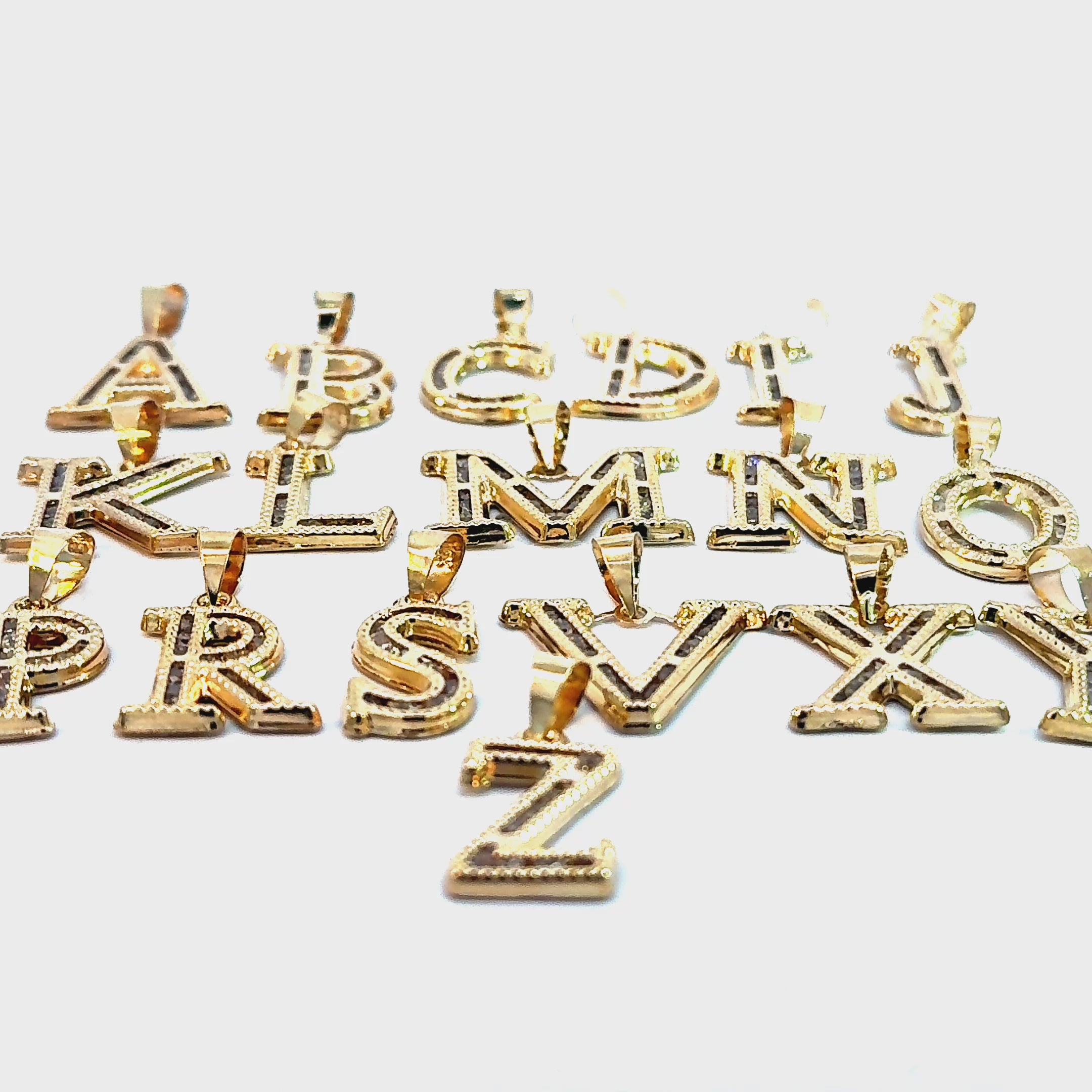 10k Gold - Thin Initials