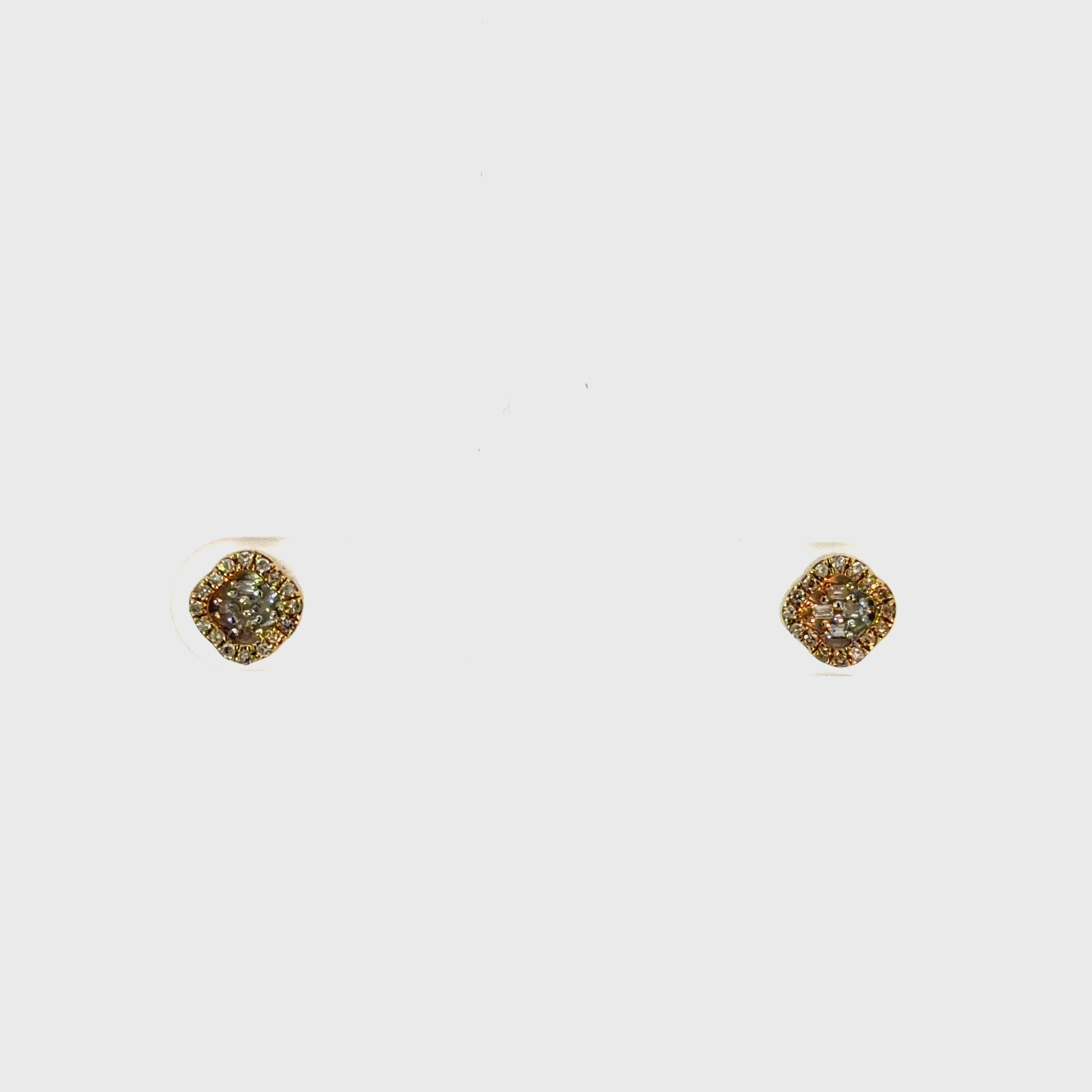 10k Gold & Diamond Studs
