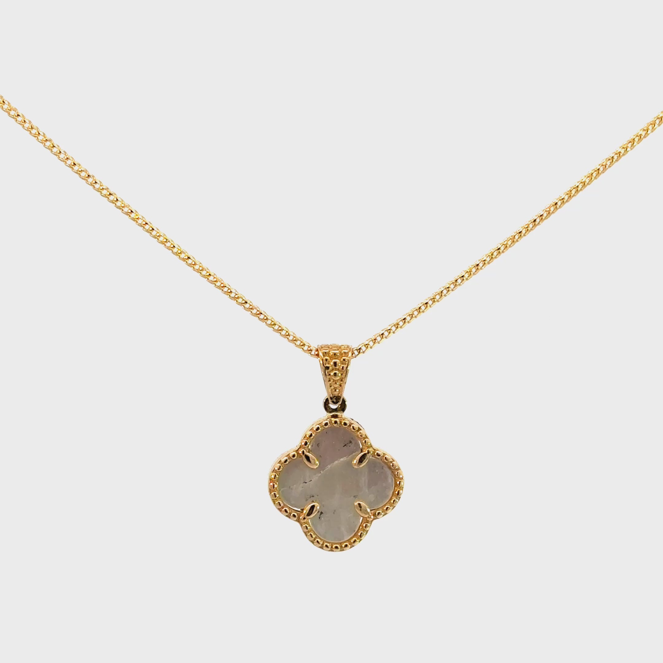 14k Gold Set - 1mm Solid Franco Chain + Pendant