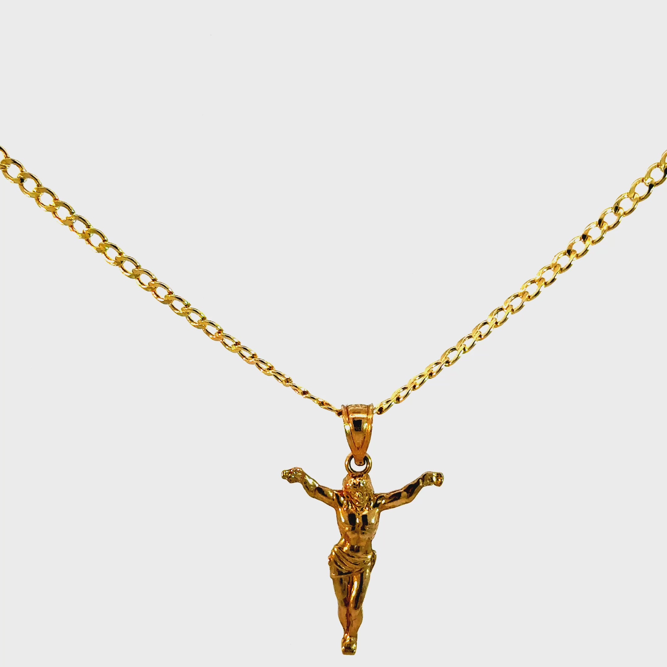 10k Gold Set - 2mm Cuban Chain + Pendant