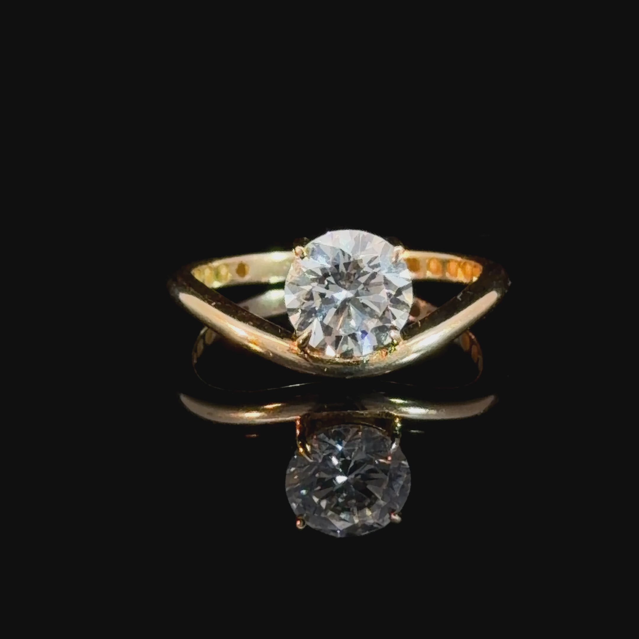1.10CT Round Lab Diamond Ring