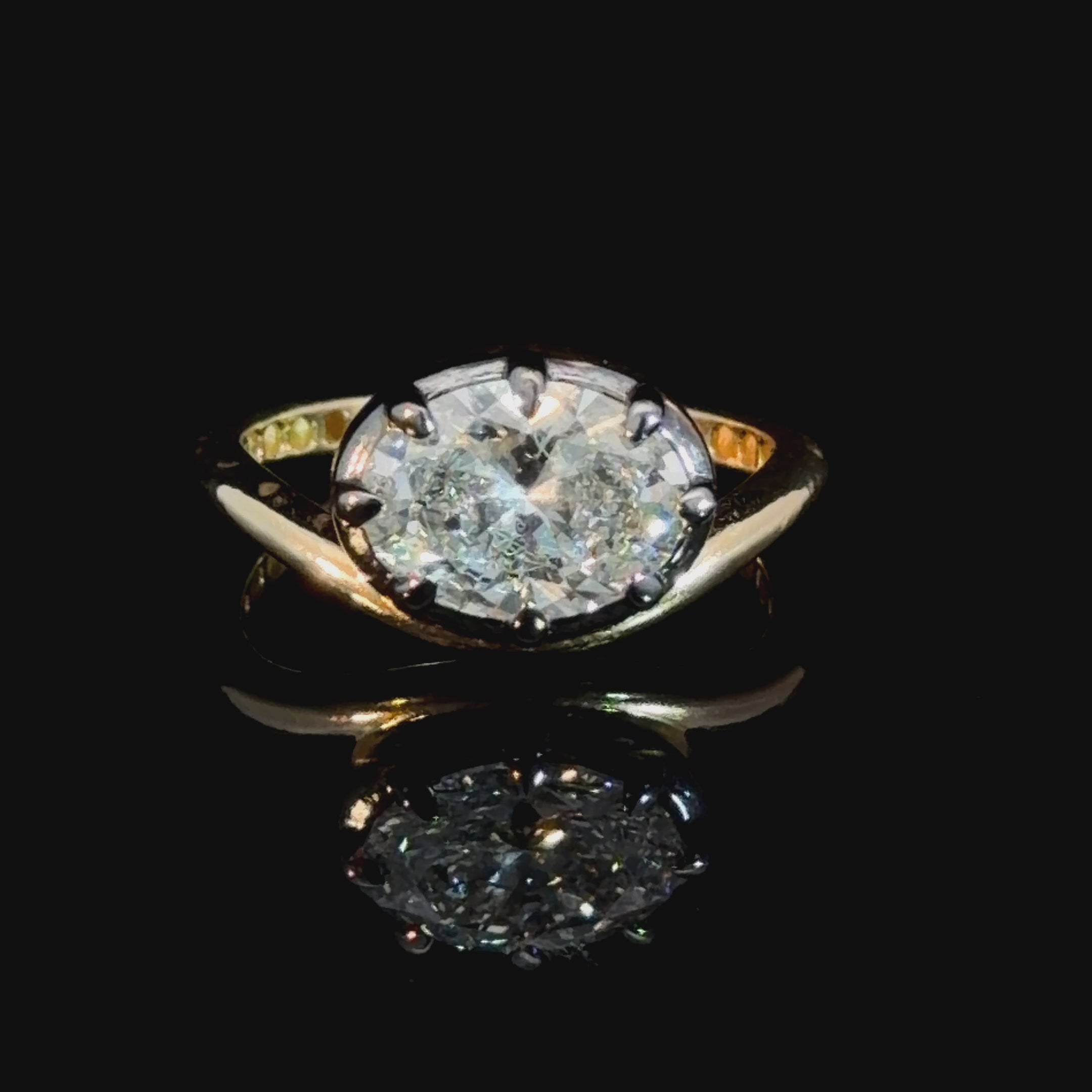 1.65CT Oval Lab Diamond Ring