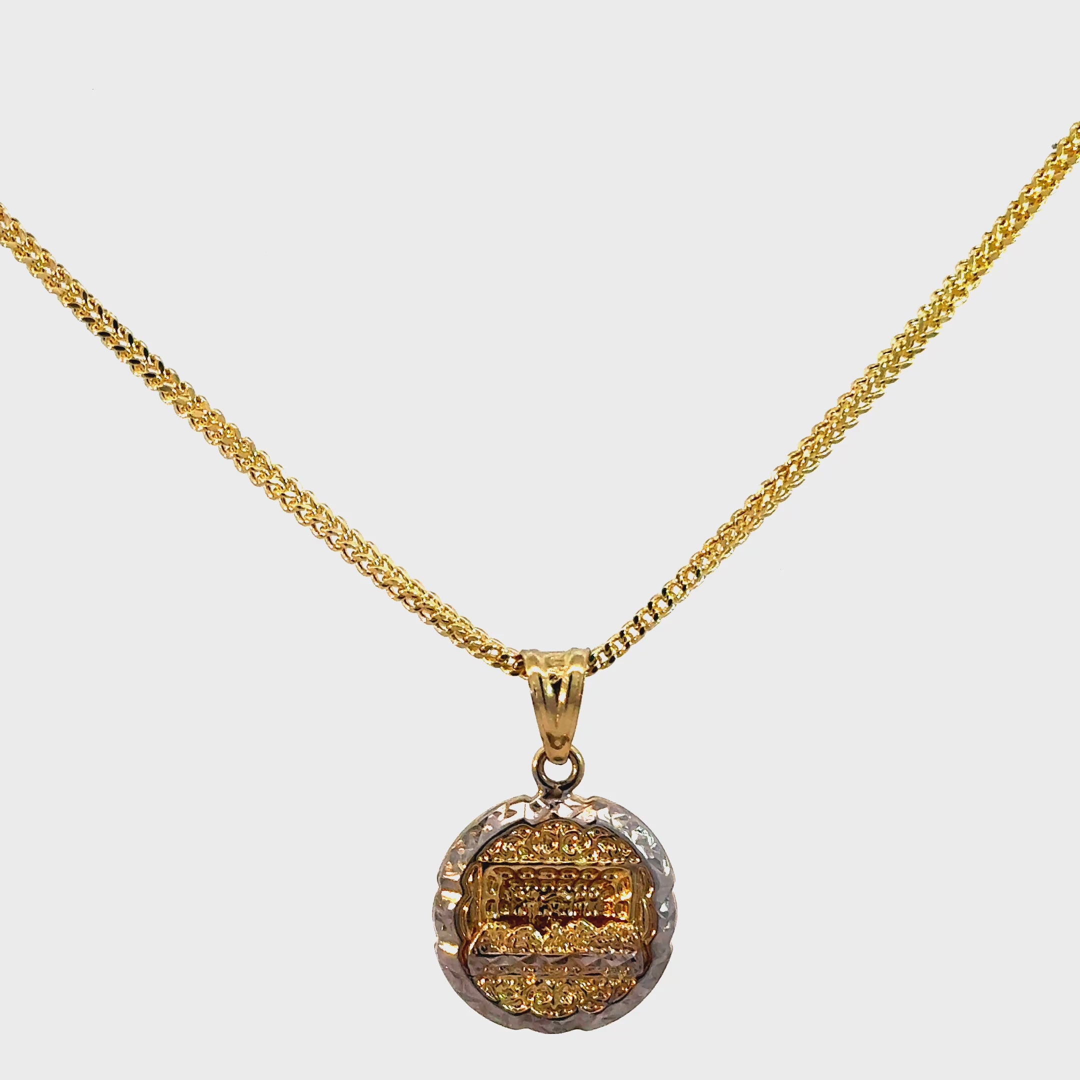 10k Gold Set - 1.7mm Franco Chain + Pendant