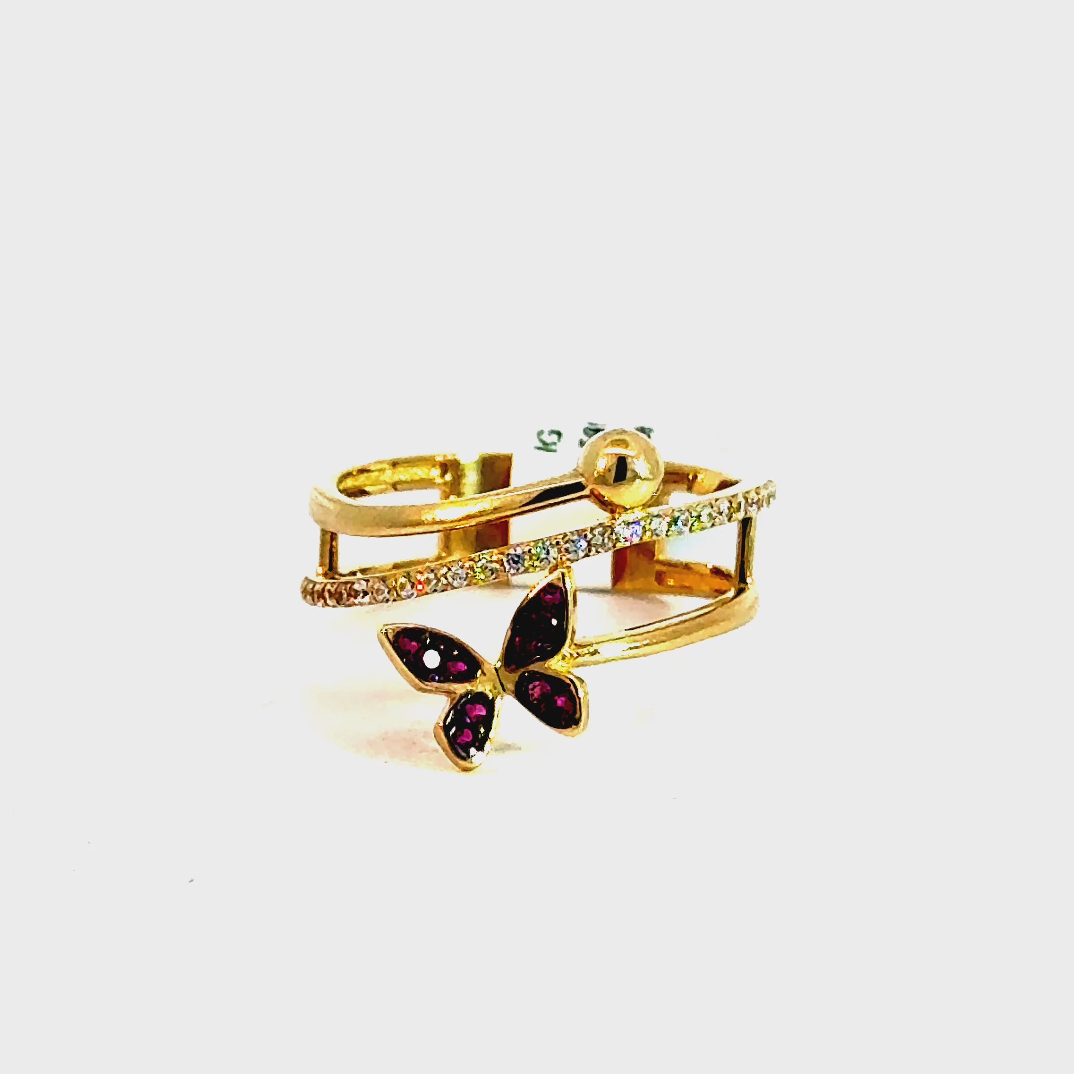 10k Gold - Butterfly Ring