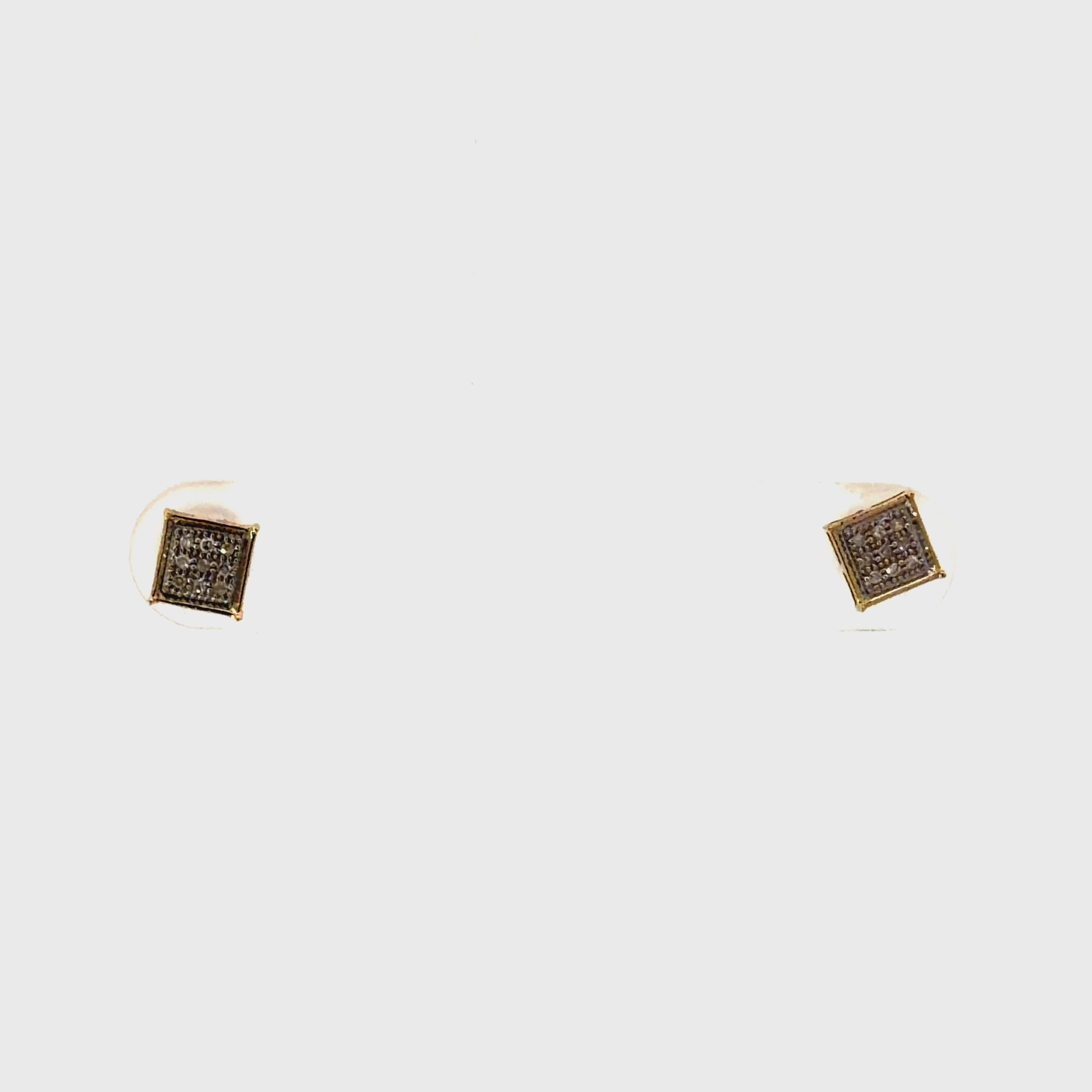 10k Gold & Diamond Studs