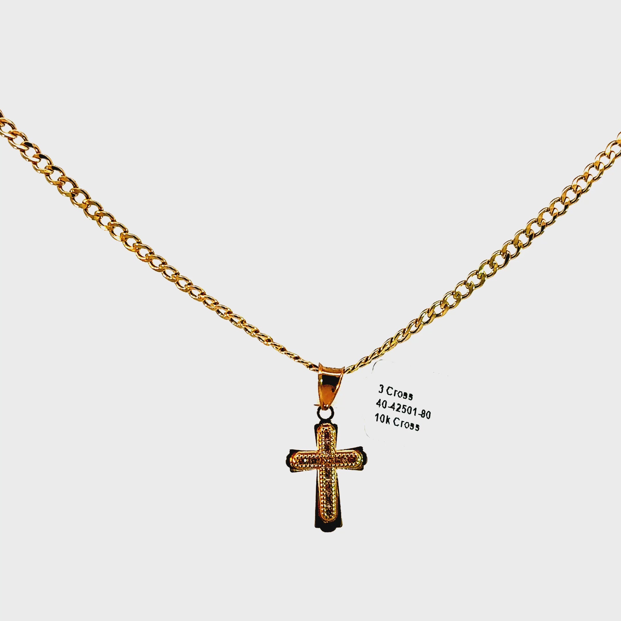 10k Gold Set - 2mm Cuban Chain + Pendant