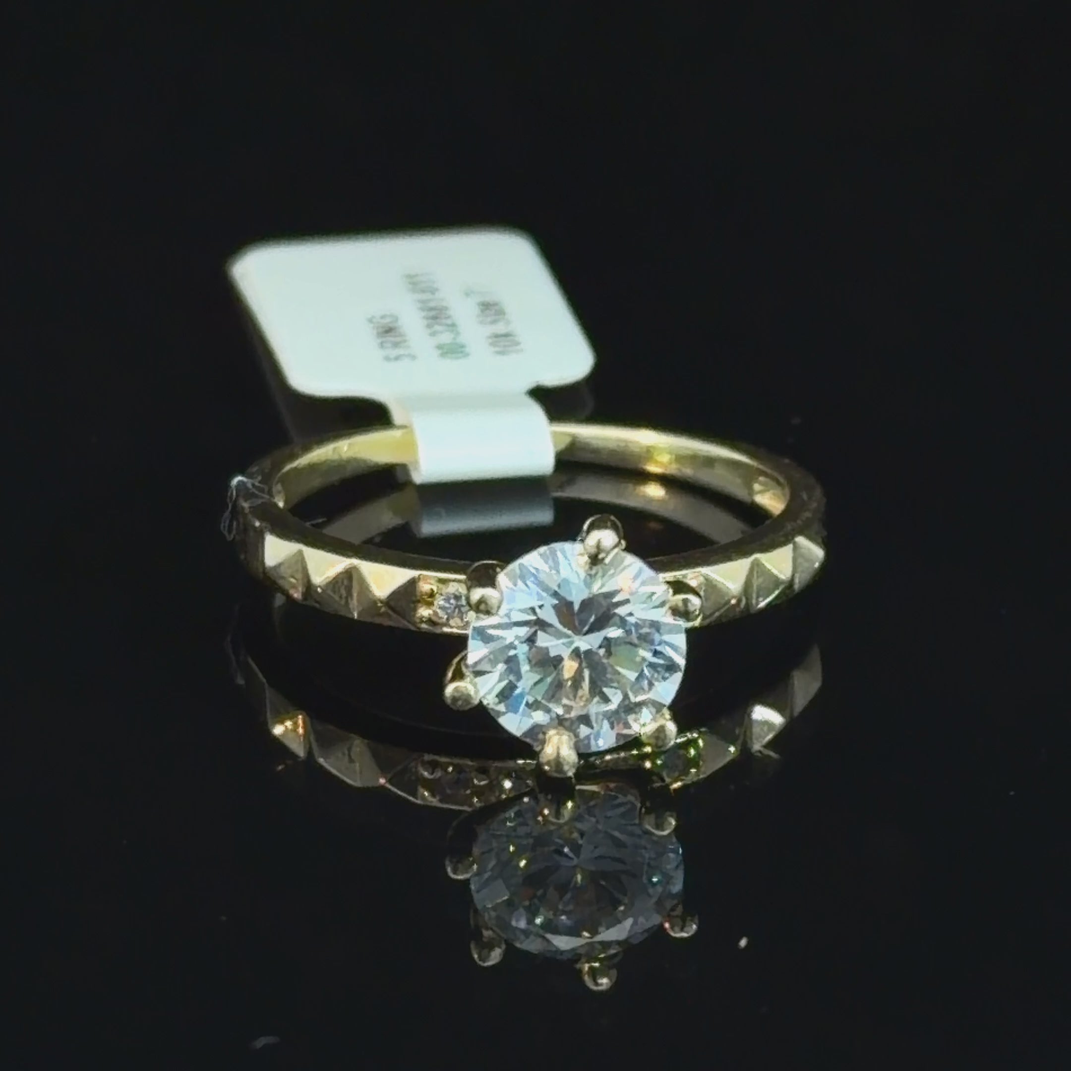 10k Gold - CZ Engagement Ring
