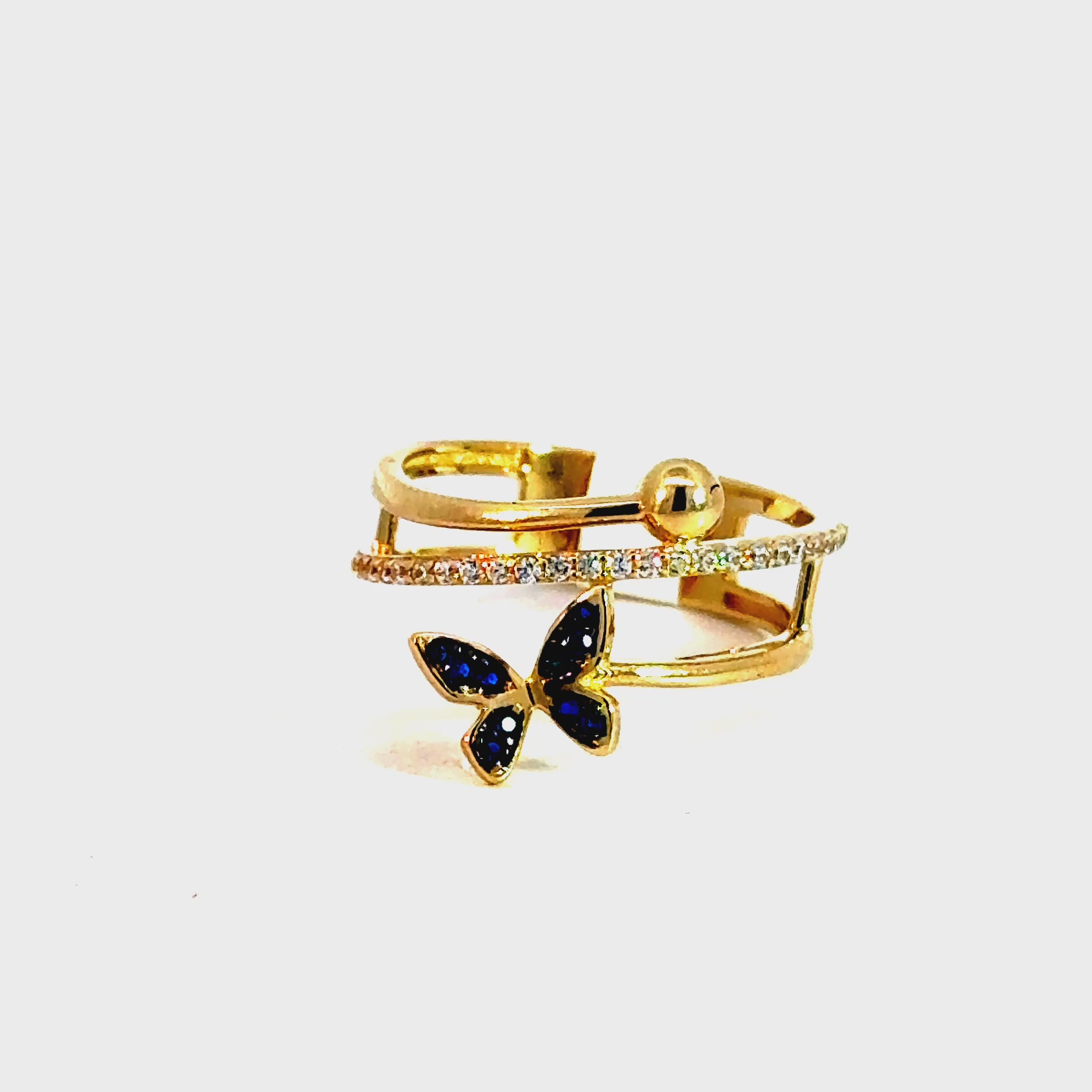 10k Gold - Butterfly Ring