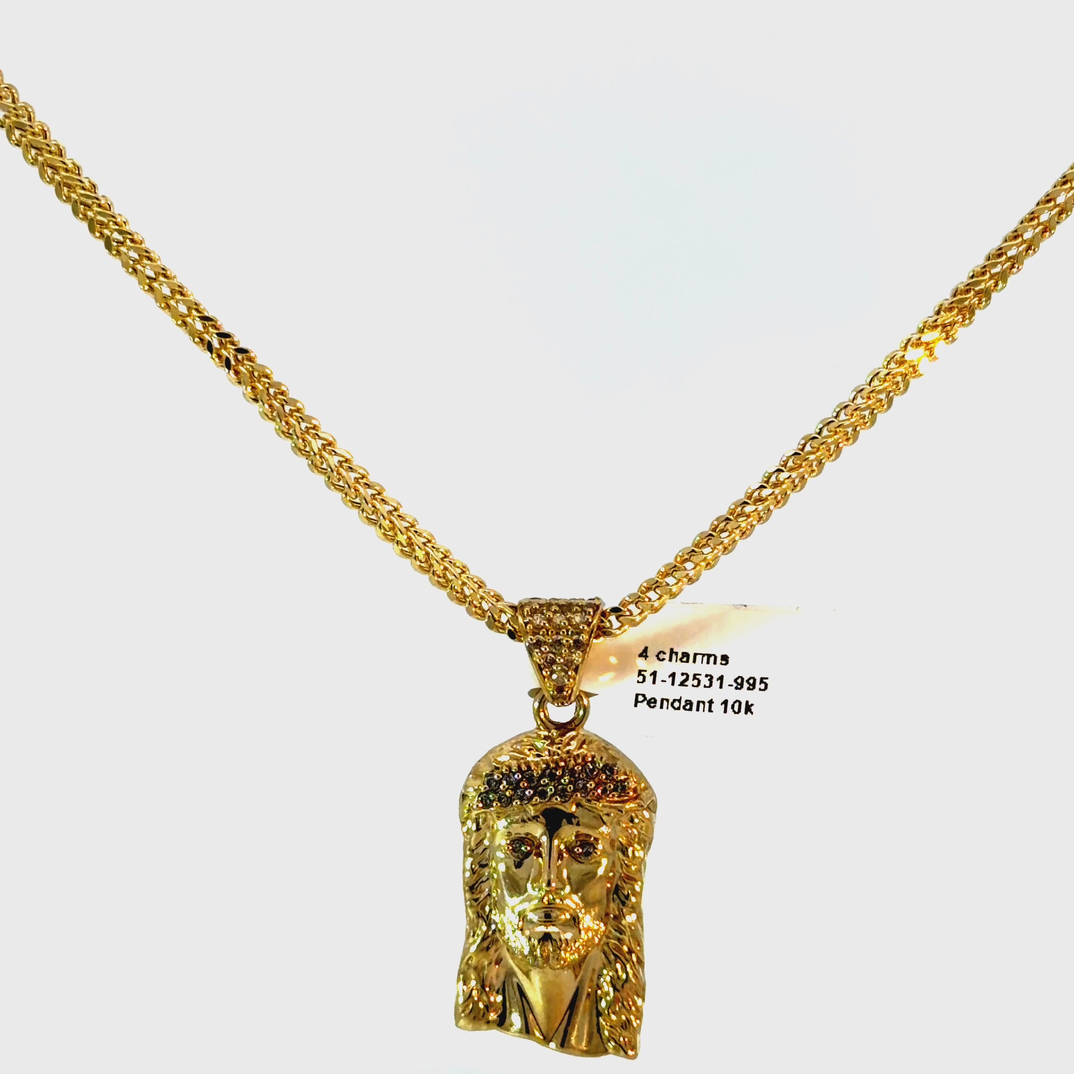 10k Gold Set - 2.2mm Franco Chain + Pendant